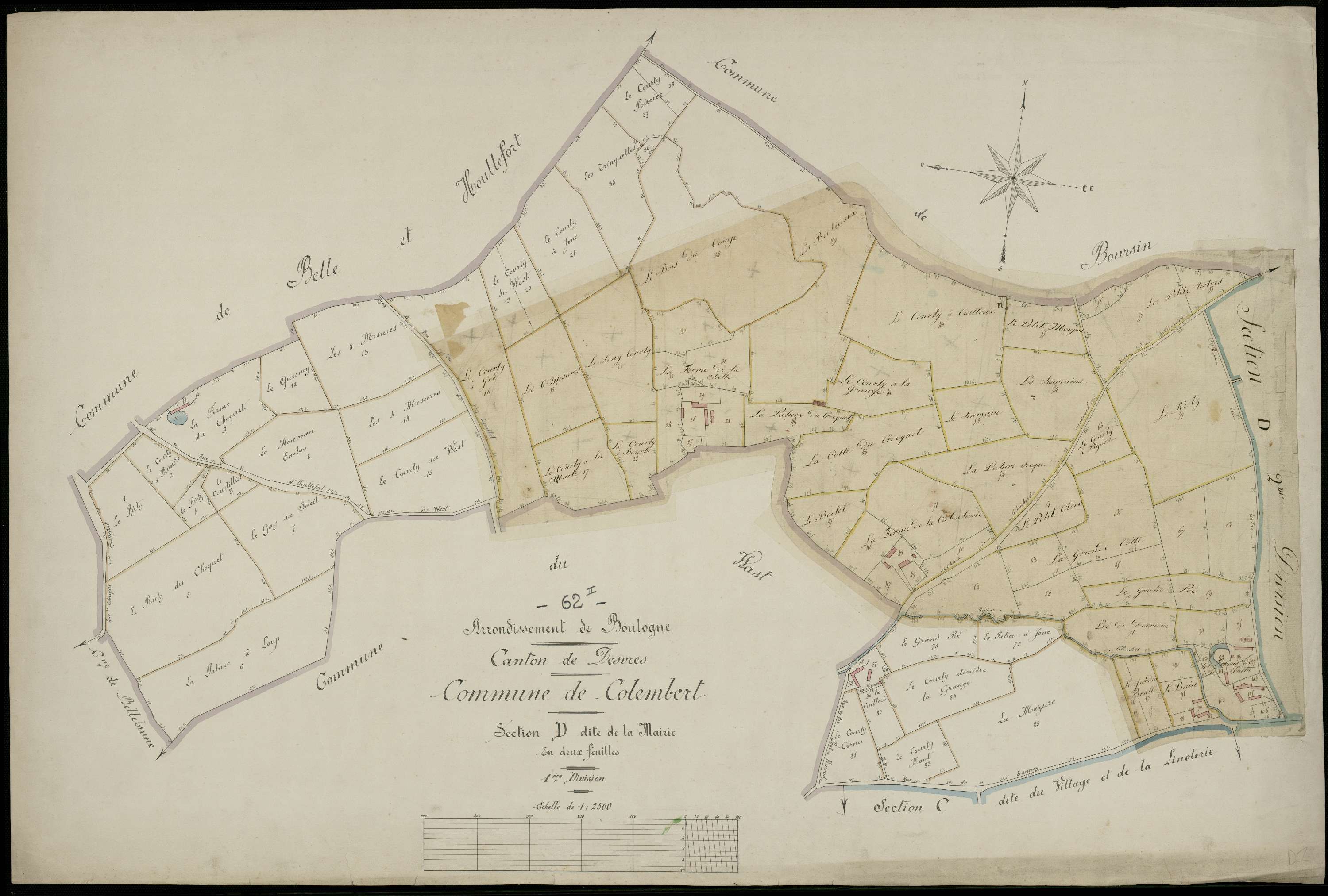Colembert - Section D, 1re feuille