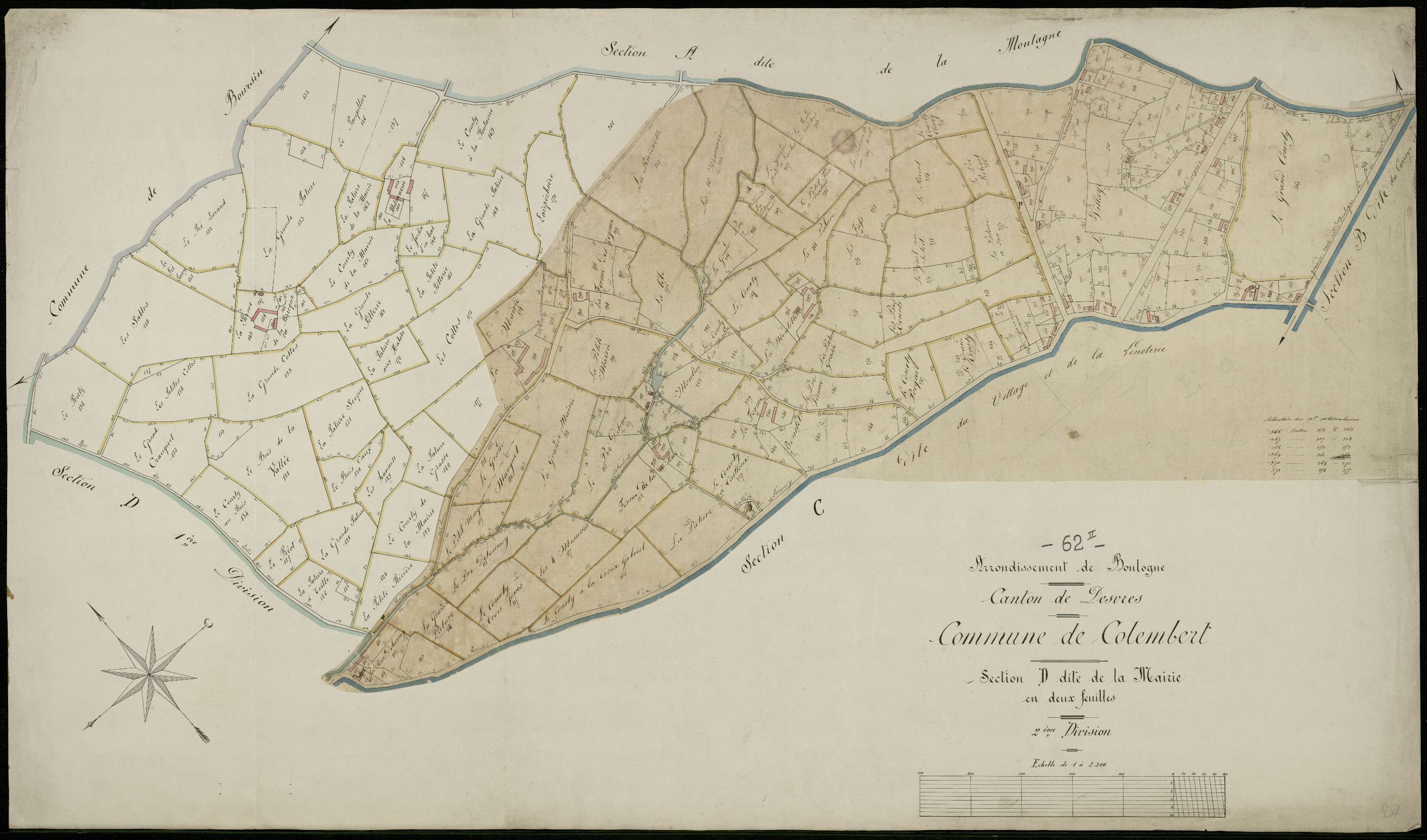Colembert - Section D, 2e feuille
