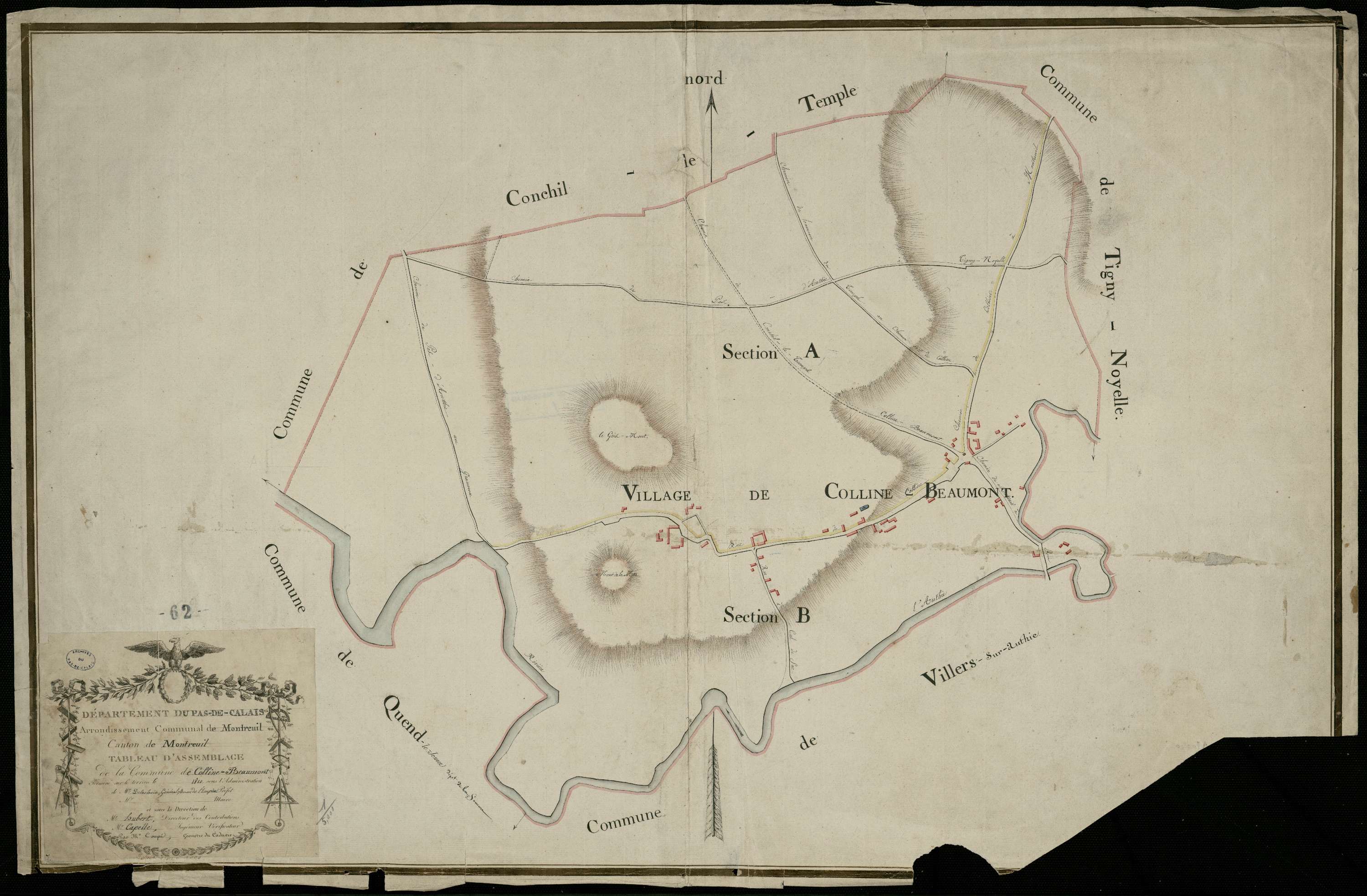 Colline-Beaumont - Tableau d'assemblage
