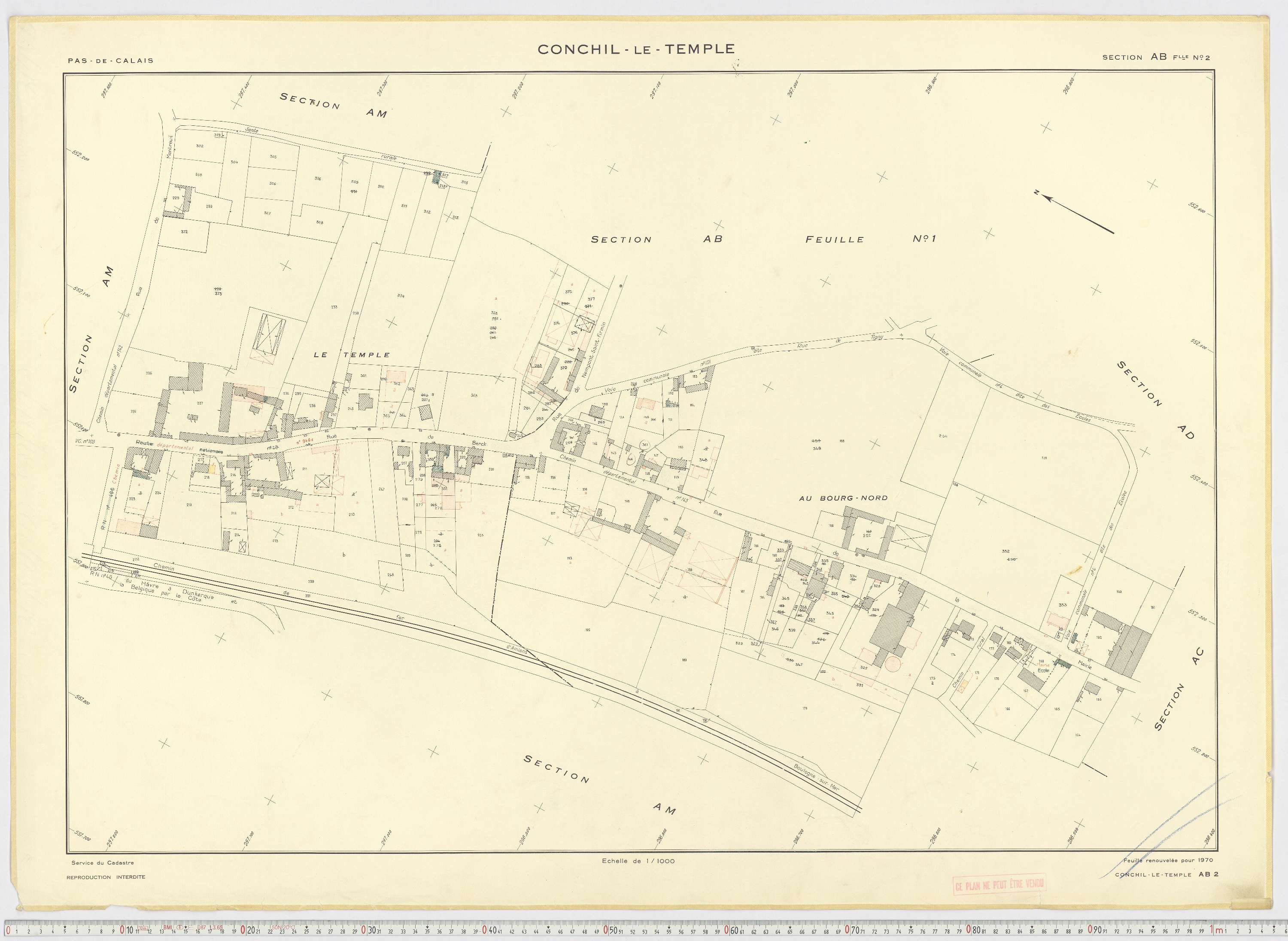 Conchil-le-Temple - Section AB, feuille 2.