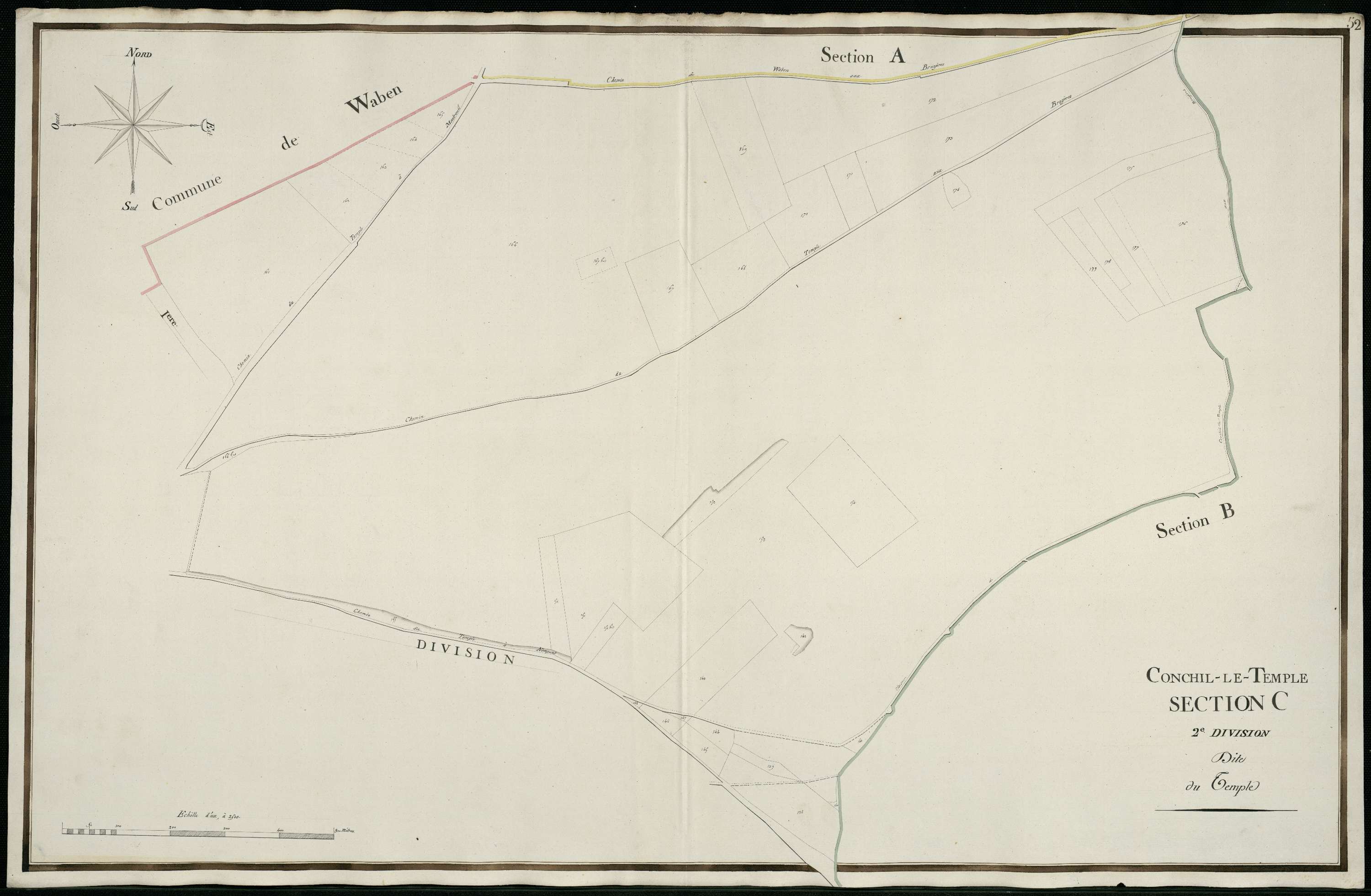 Conchil-le-Temple - Section C, 2e feuille