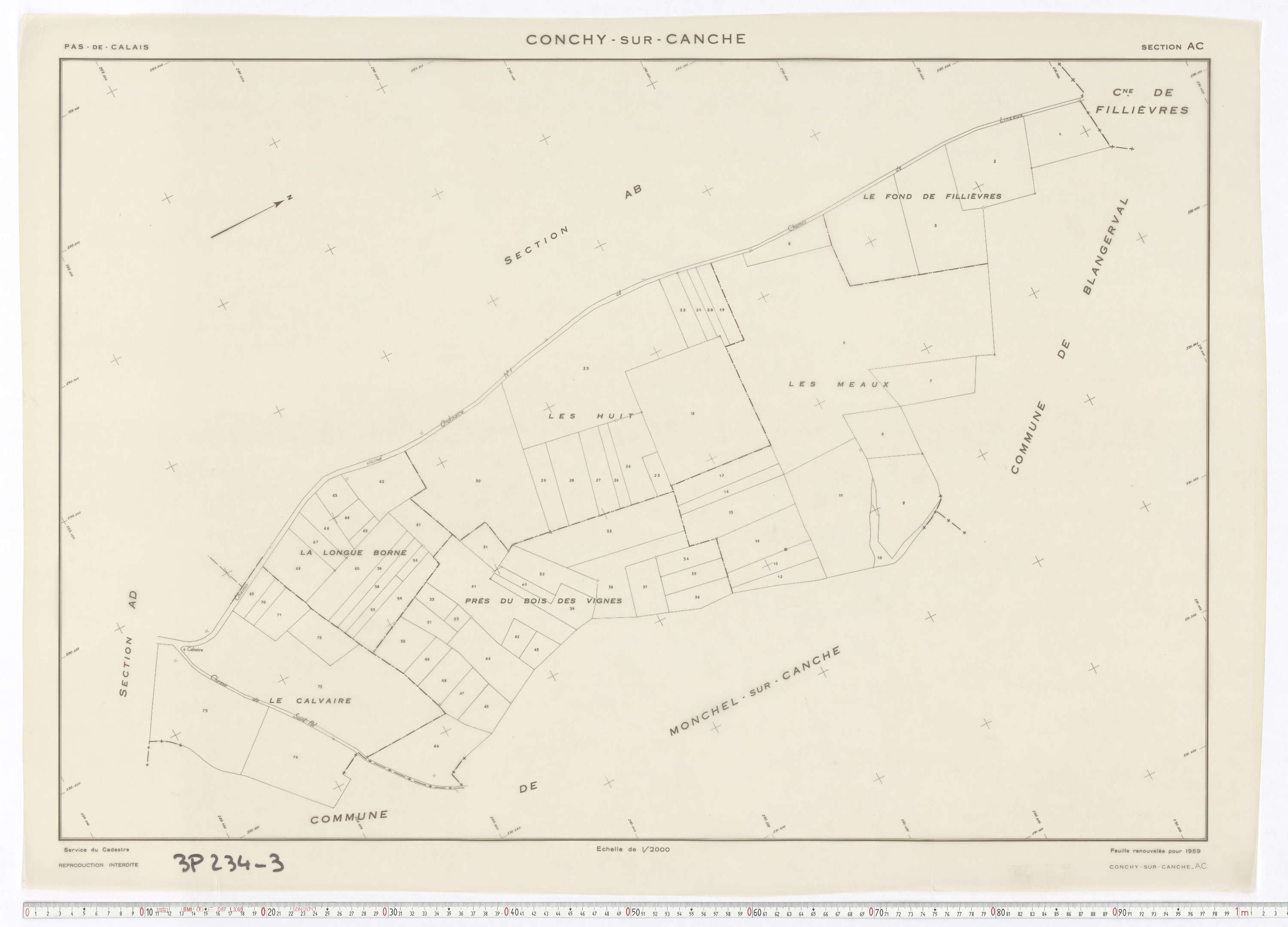 Conchy-sur-Canche - Section AC.