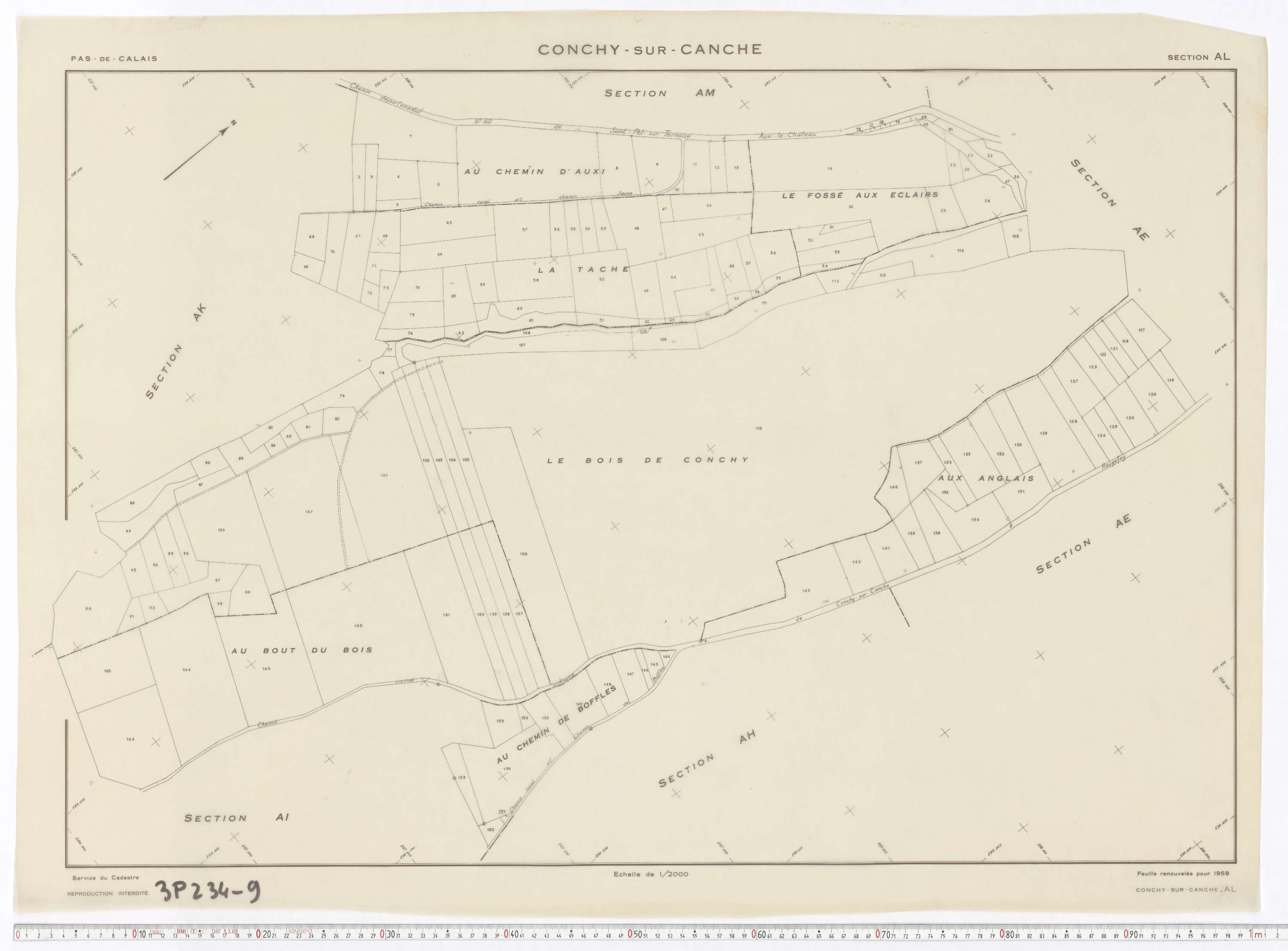Conchy-sur-Canche - Section AL.