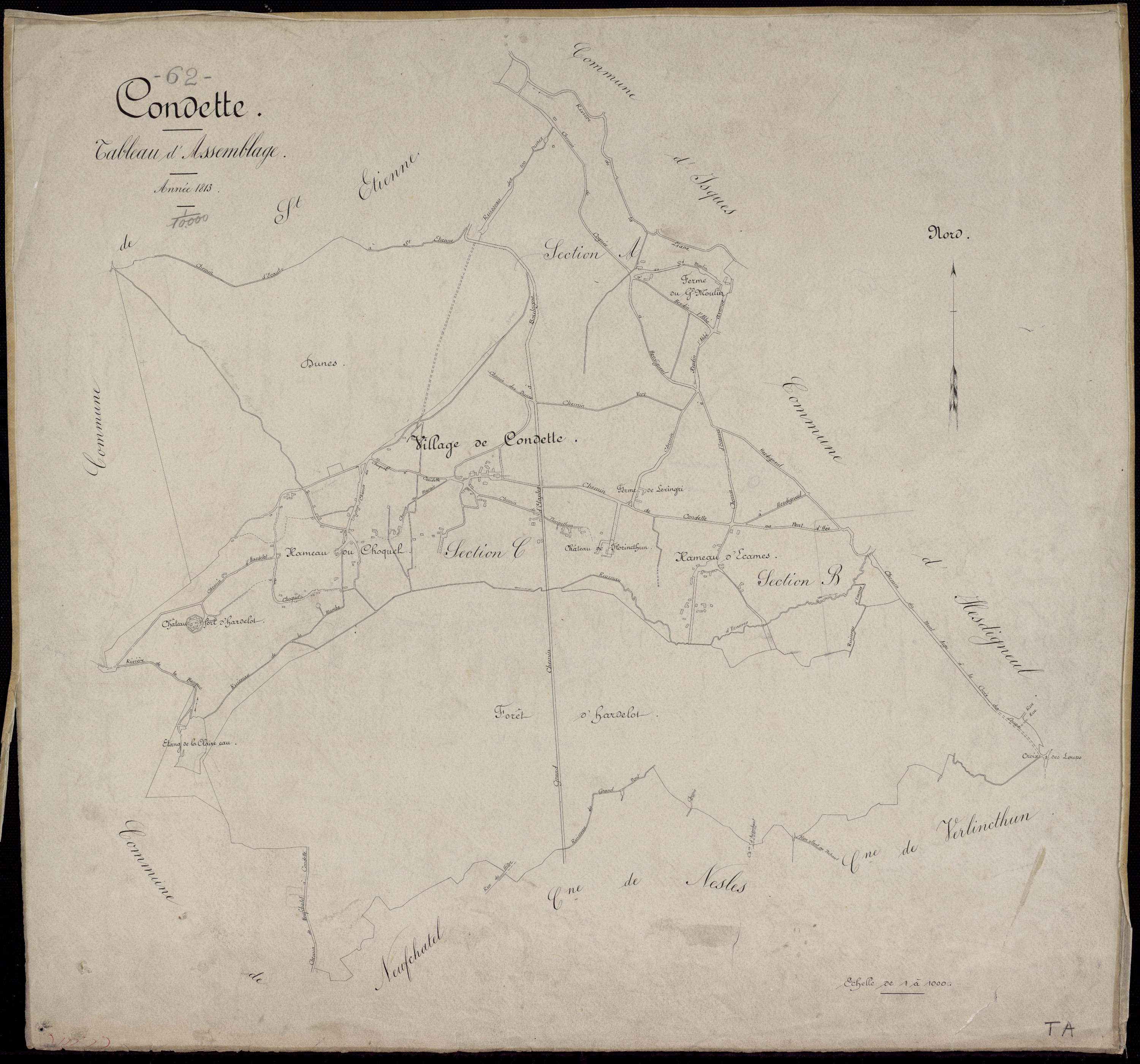 Condette - Tableau d'assemblage