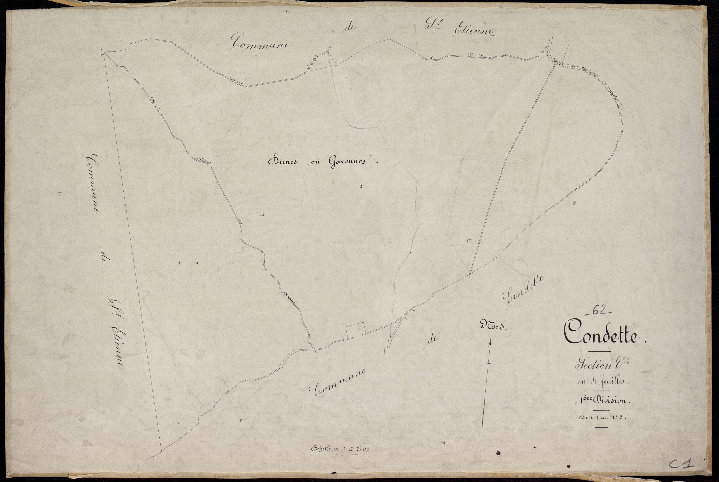 Condette - Section C, 1re feuille