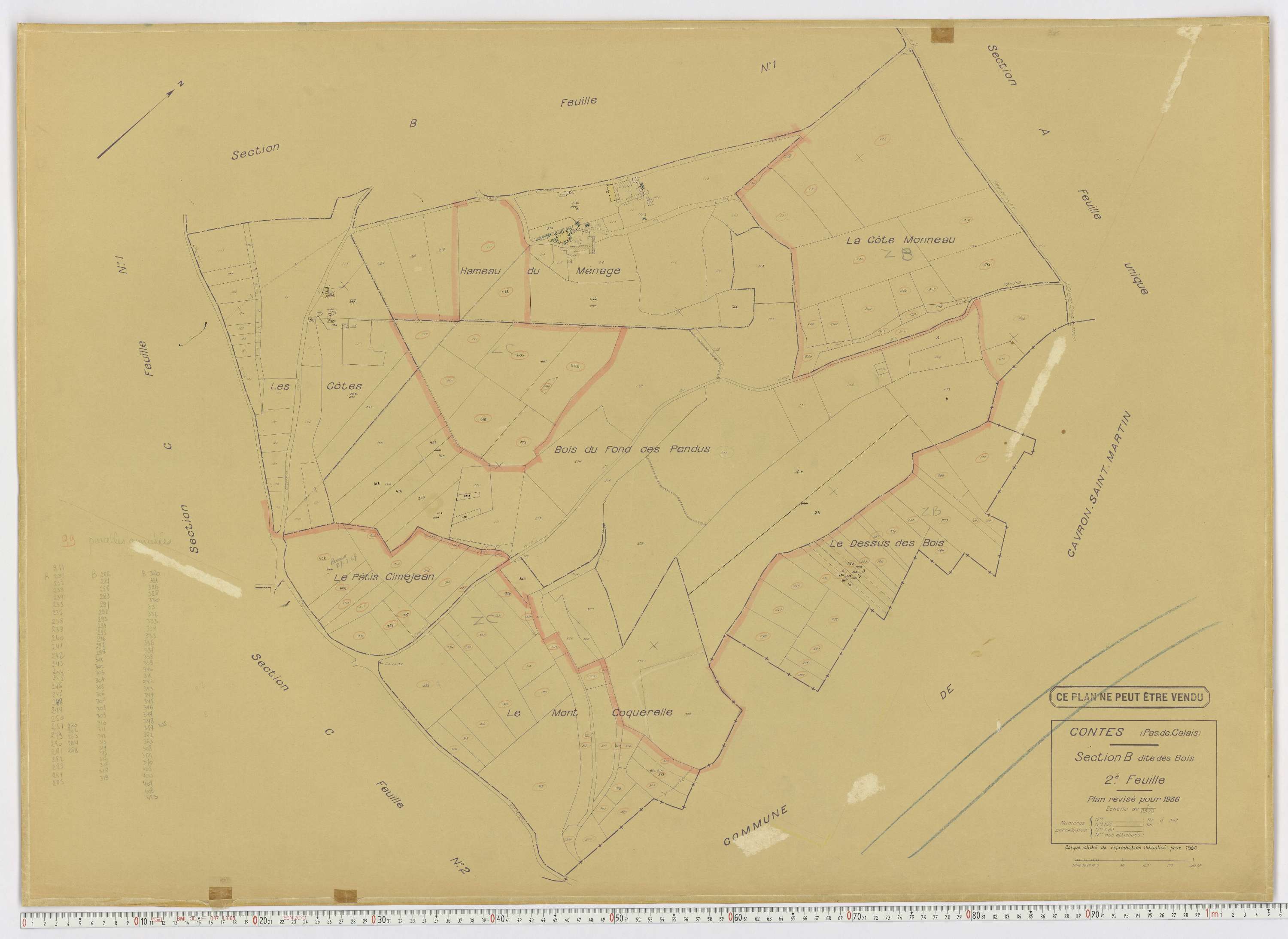 Contes - Section B, feuille 2.
