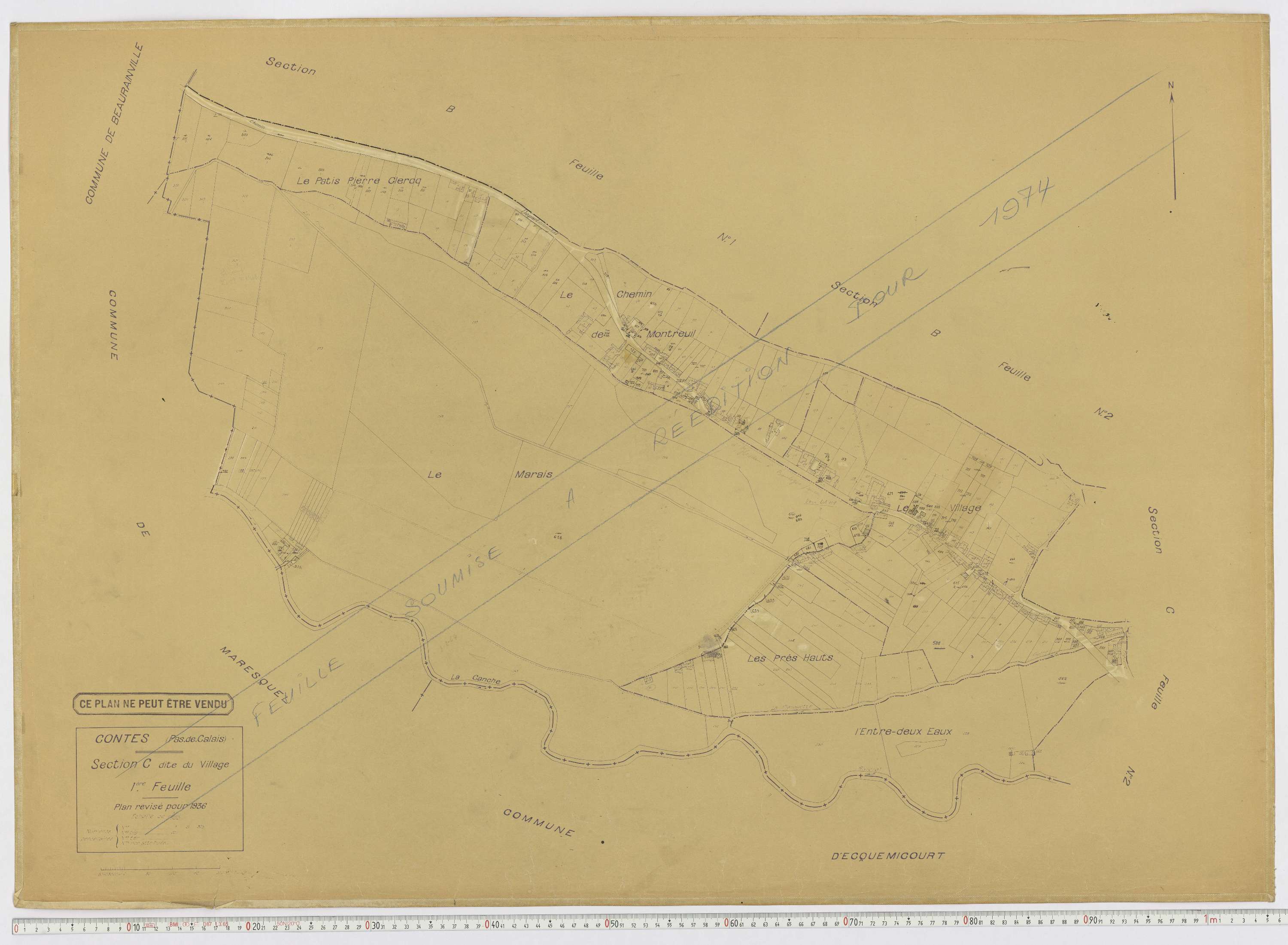 Contes - Section C, feuille 1.