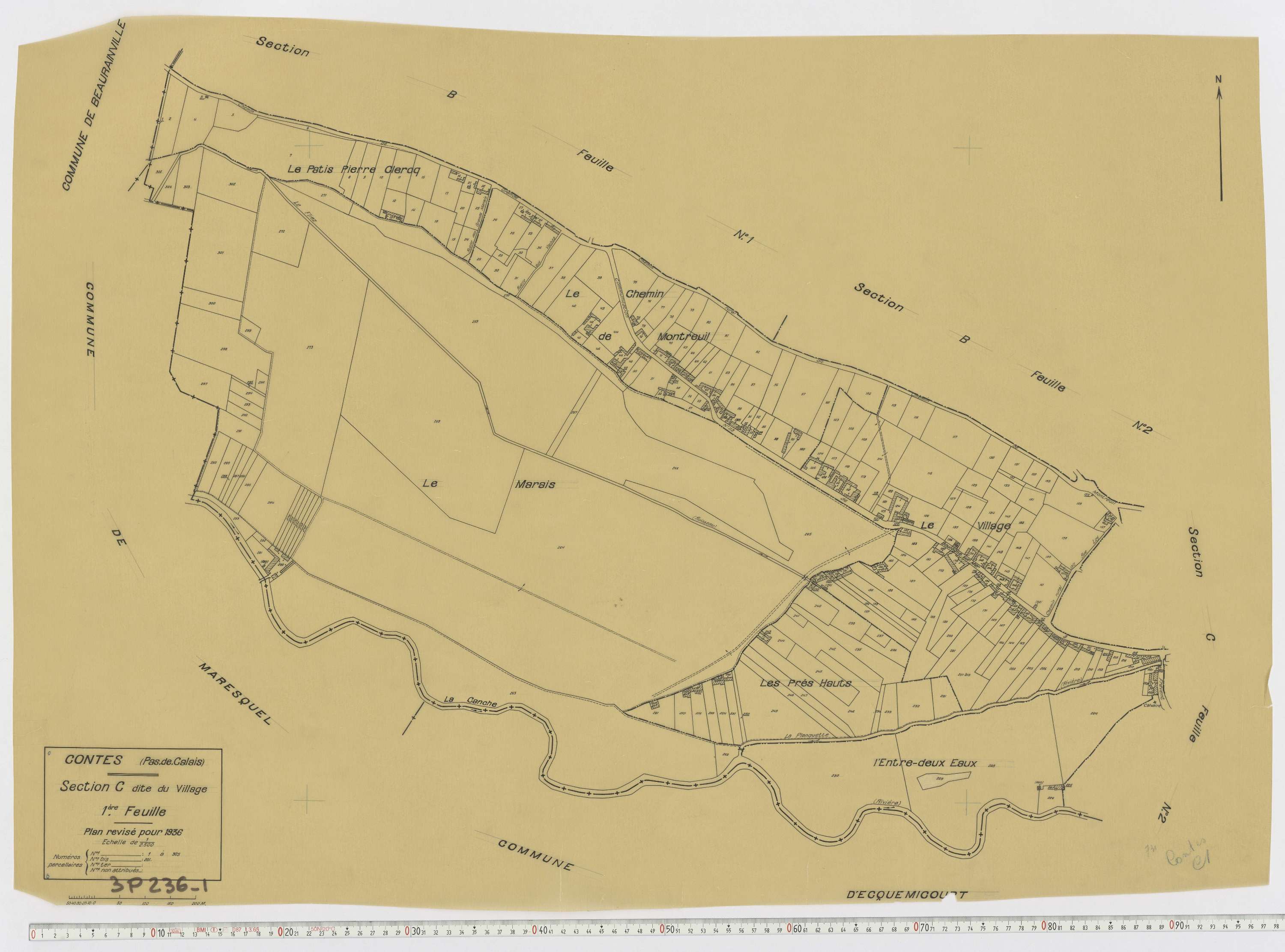 Contes - Section C, feuille 1.
