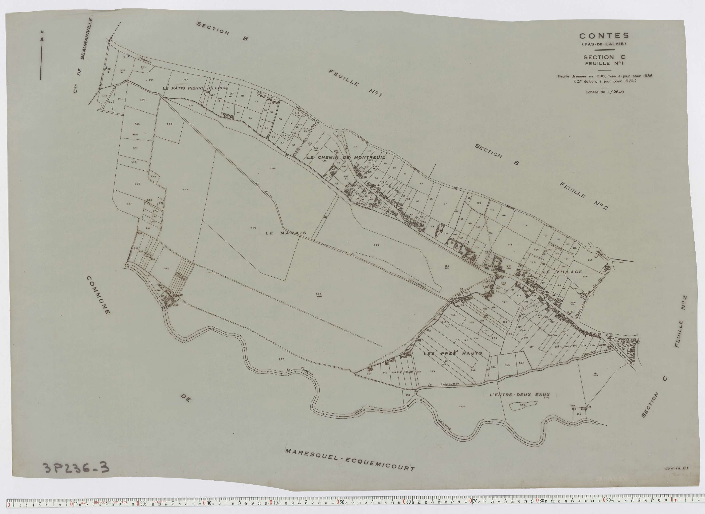 Contes - Section C, feuille 1.