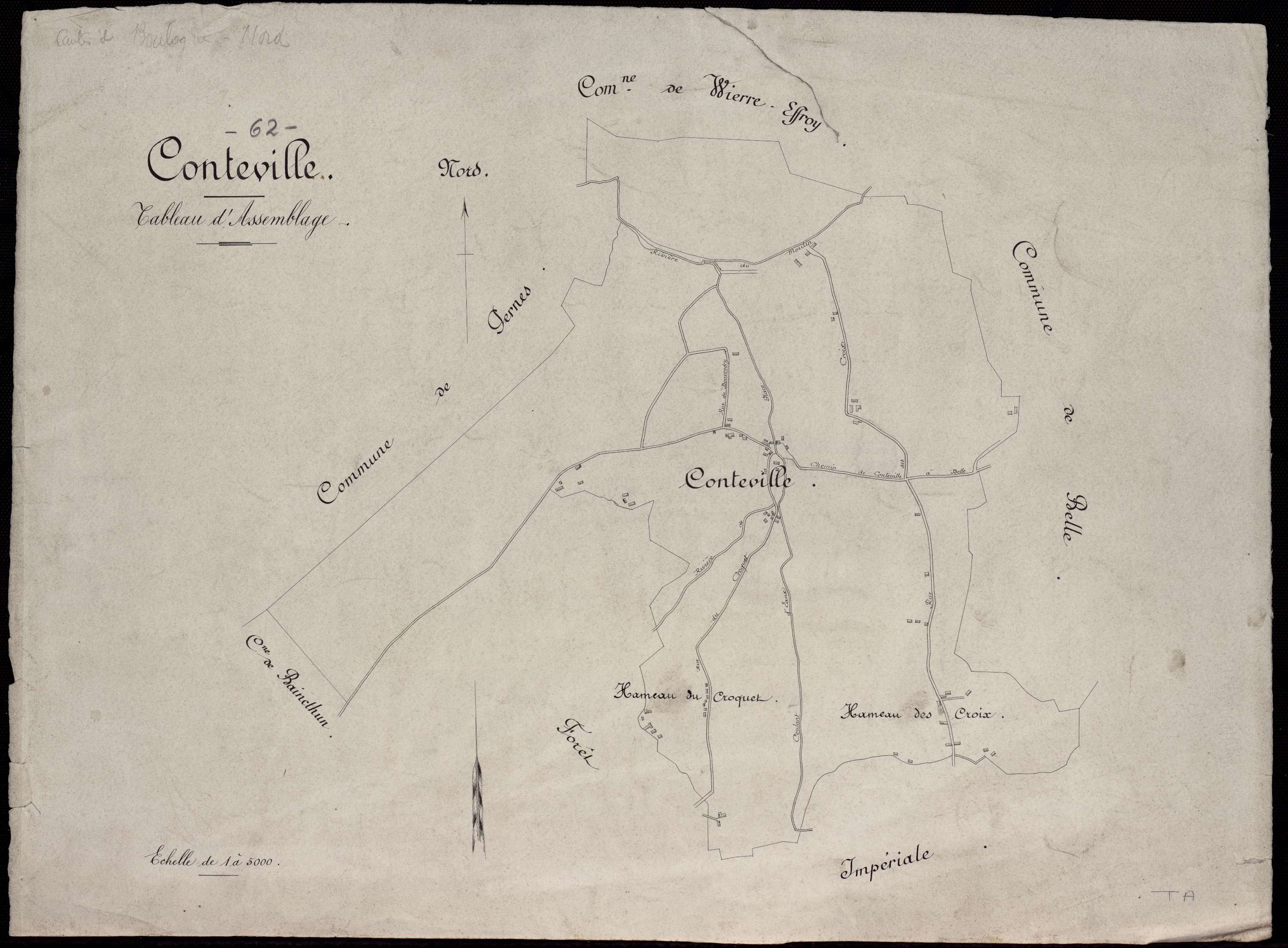 Conteville-lès-Boulogne - Tableau d'assemblage