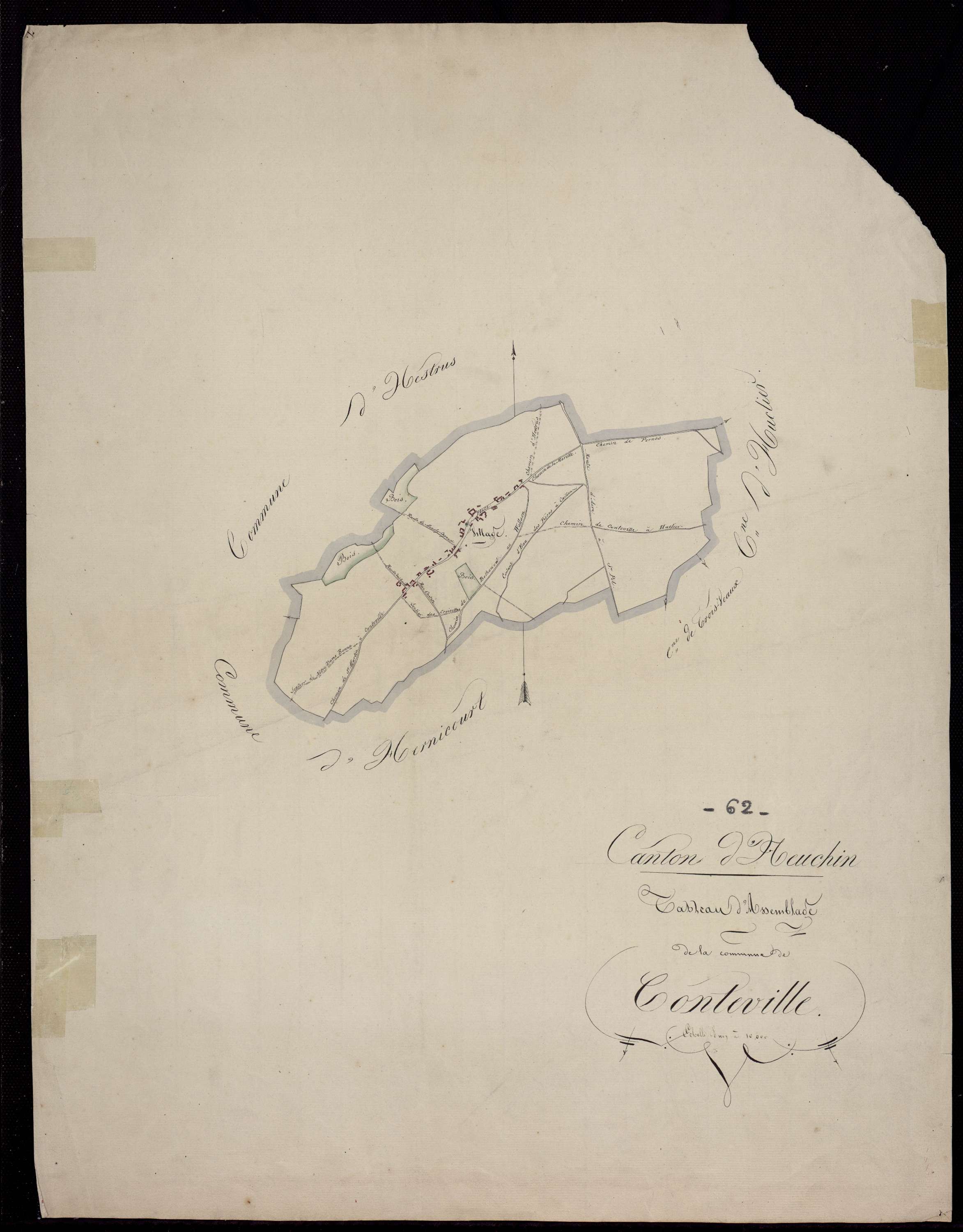 Conteville-en-Ternois - Tableau d'assemblage