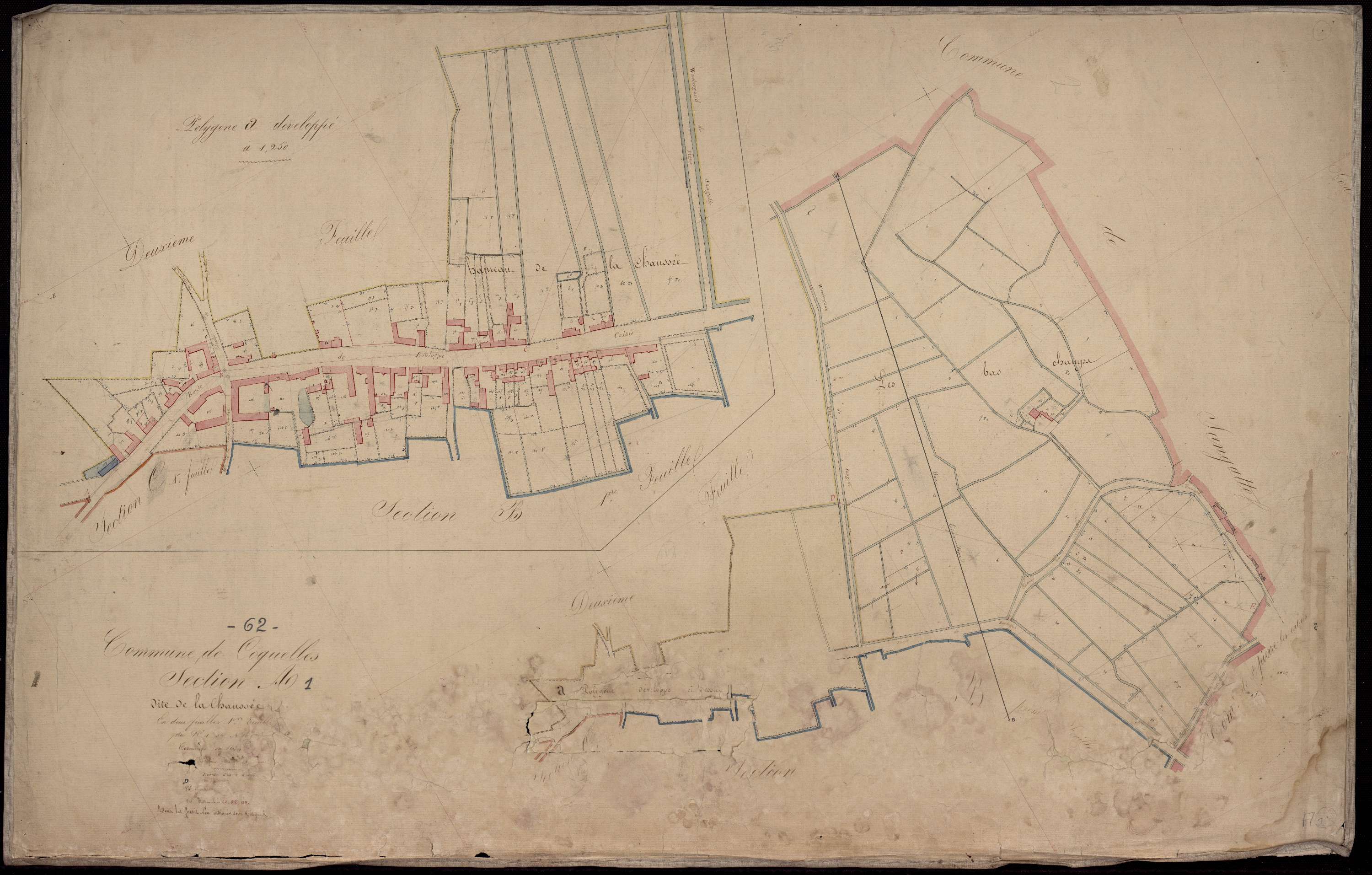 Coquelles - Section A, 1re feuille