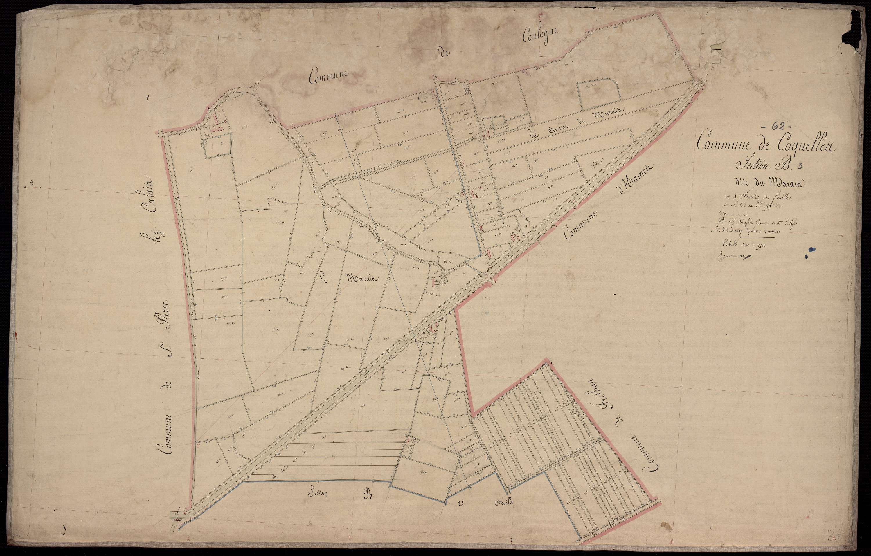 Coquelles - Section B, 3e feuille
