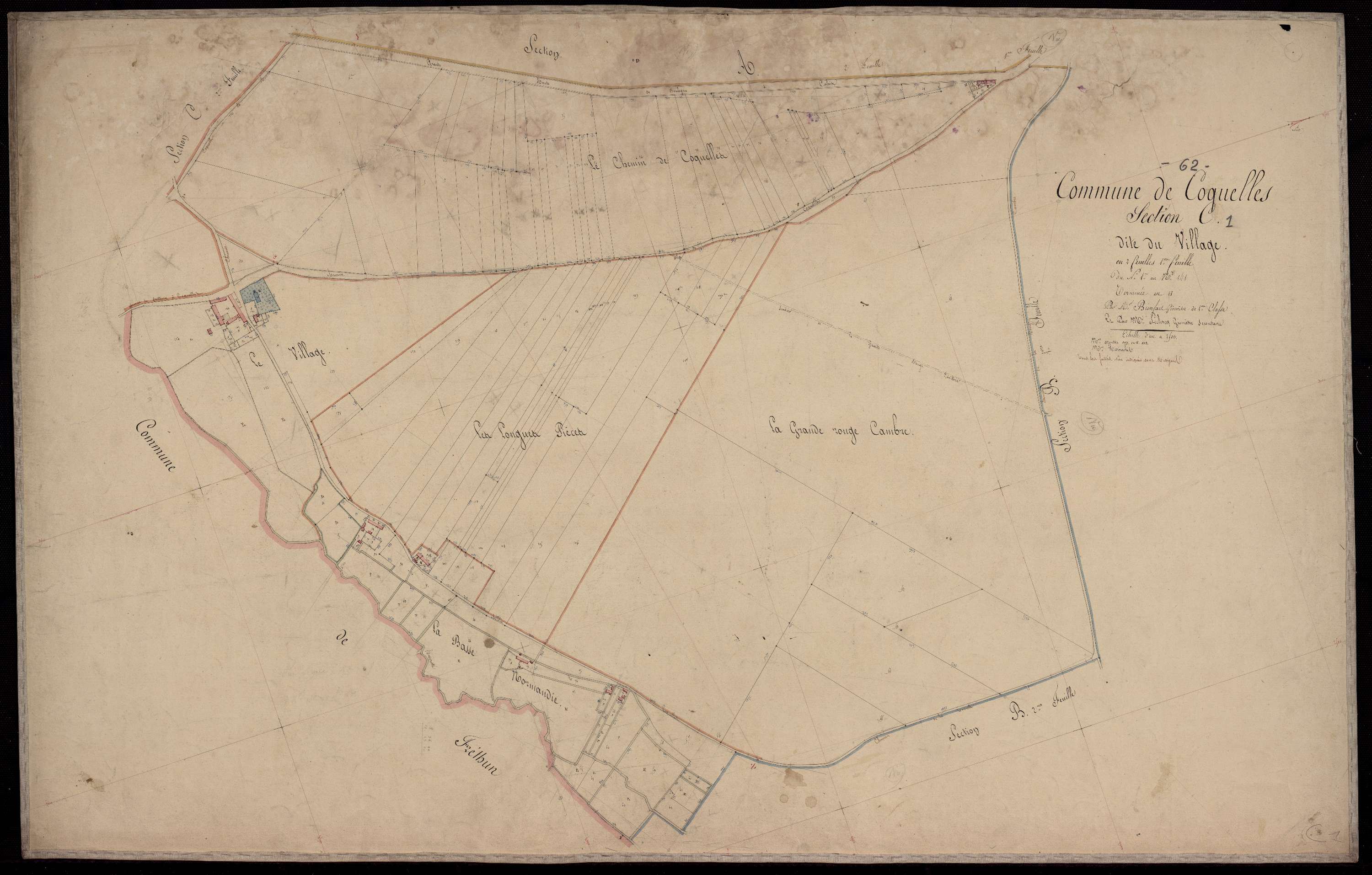 Coquelles - Section C, 1re feuille