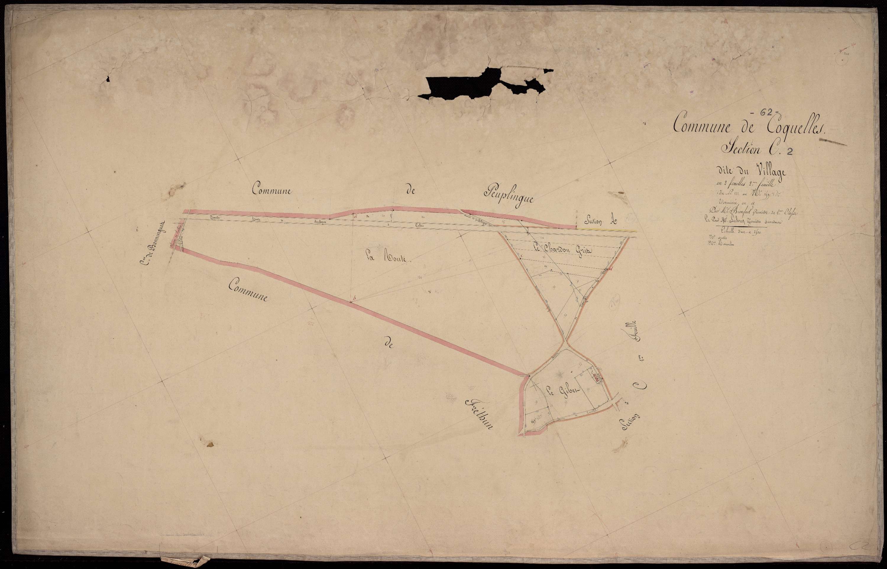 Coquelles - Section C, 2e feuille
