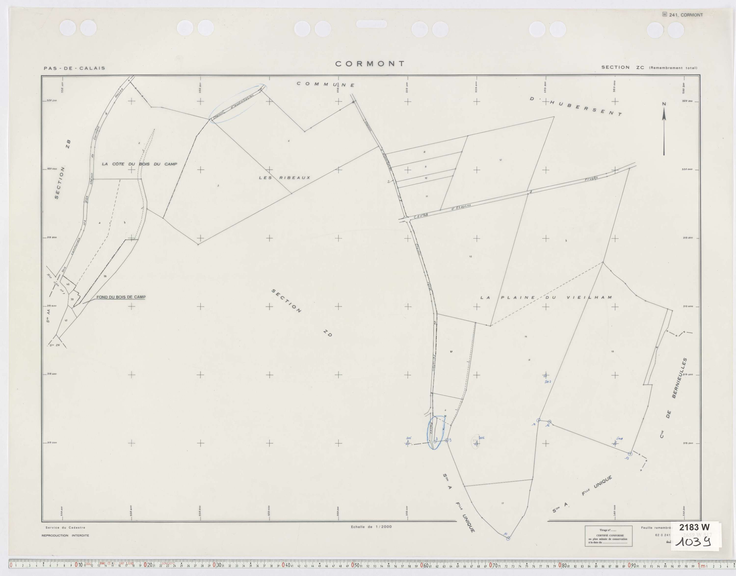 Cormont - Section ZC.