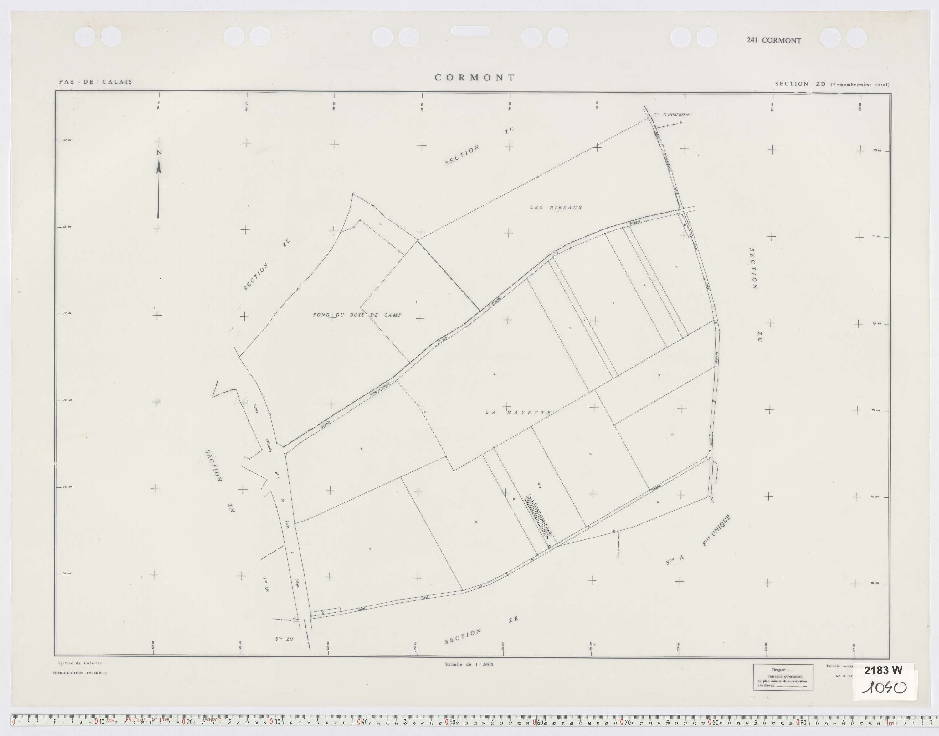 Cormont - Section ZD.