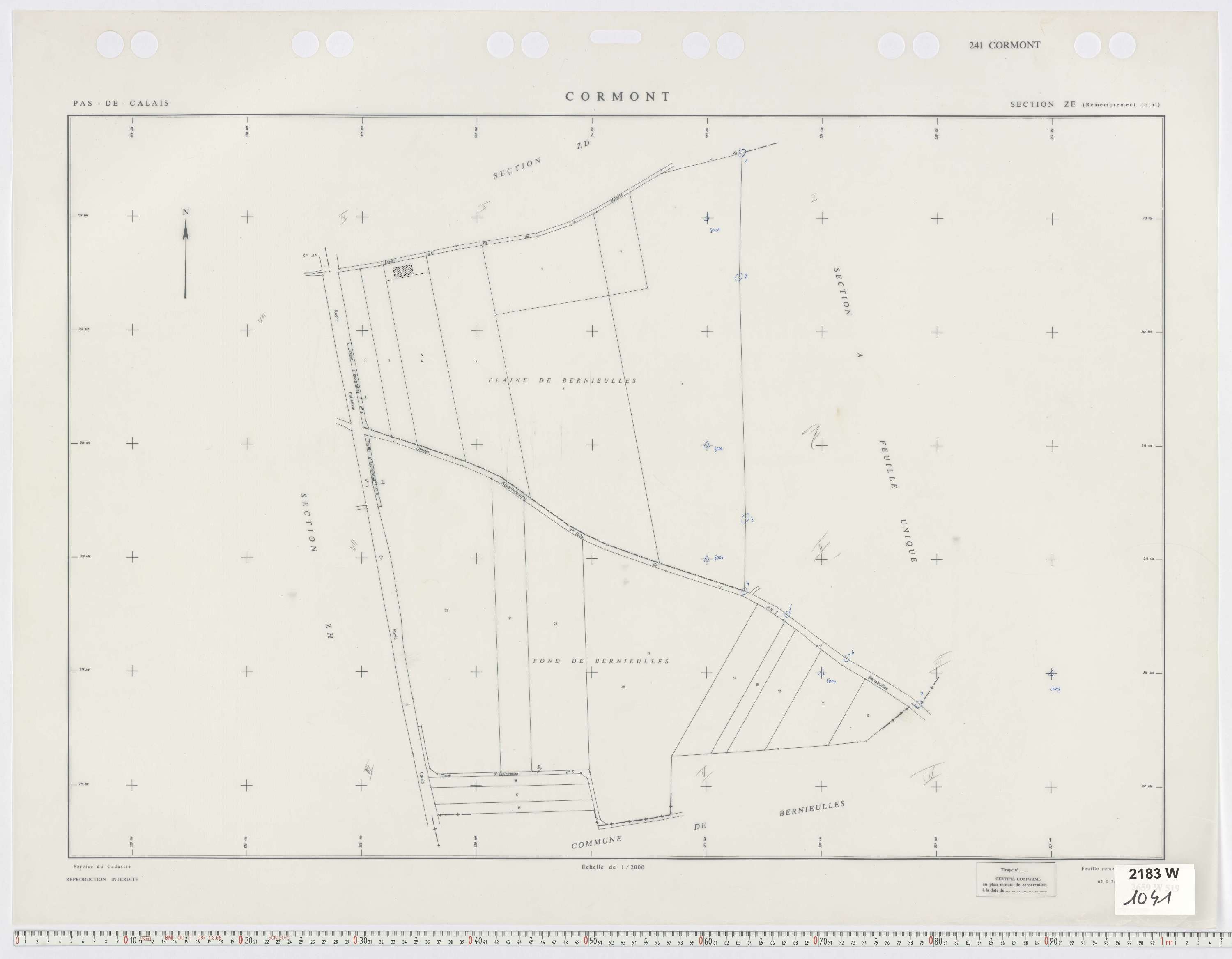 Cormont - Section ZE.
