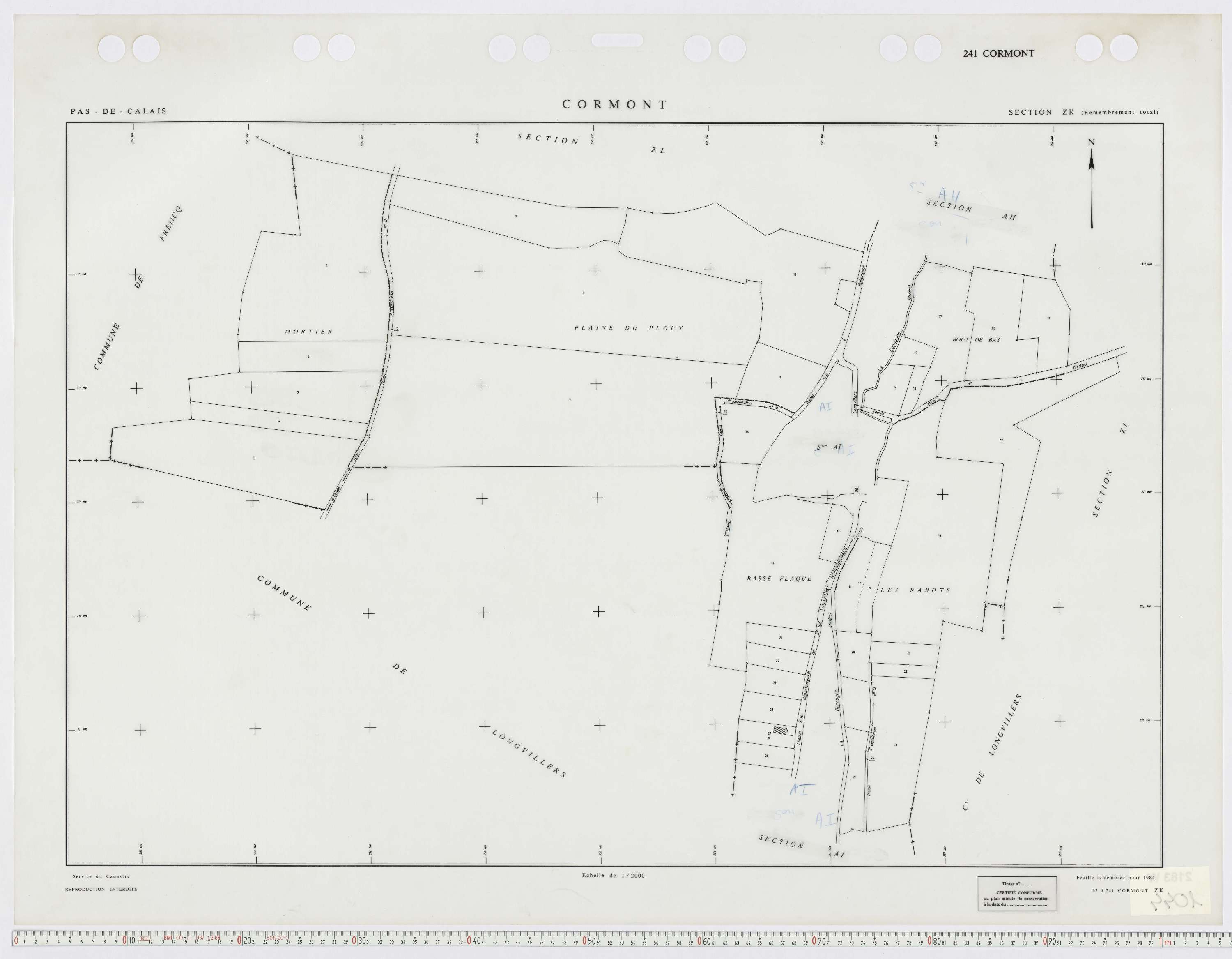 Cormont - Section ZK.