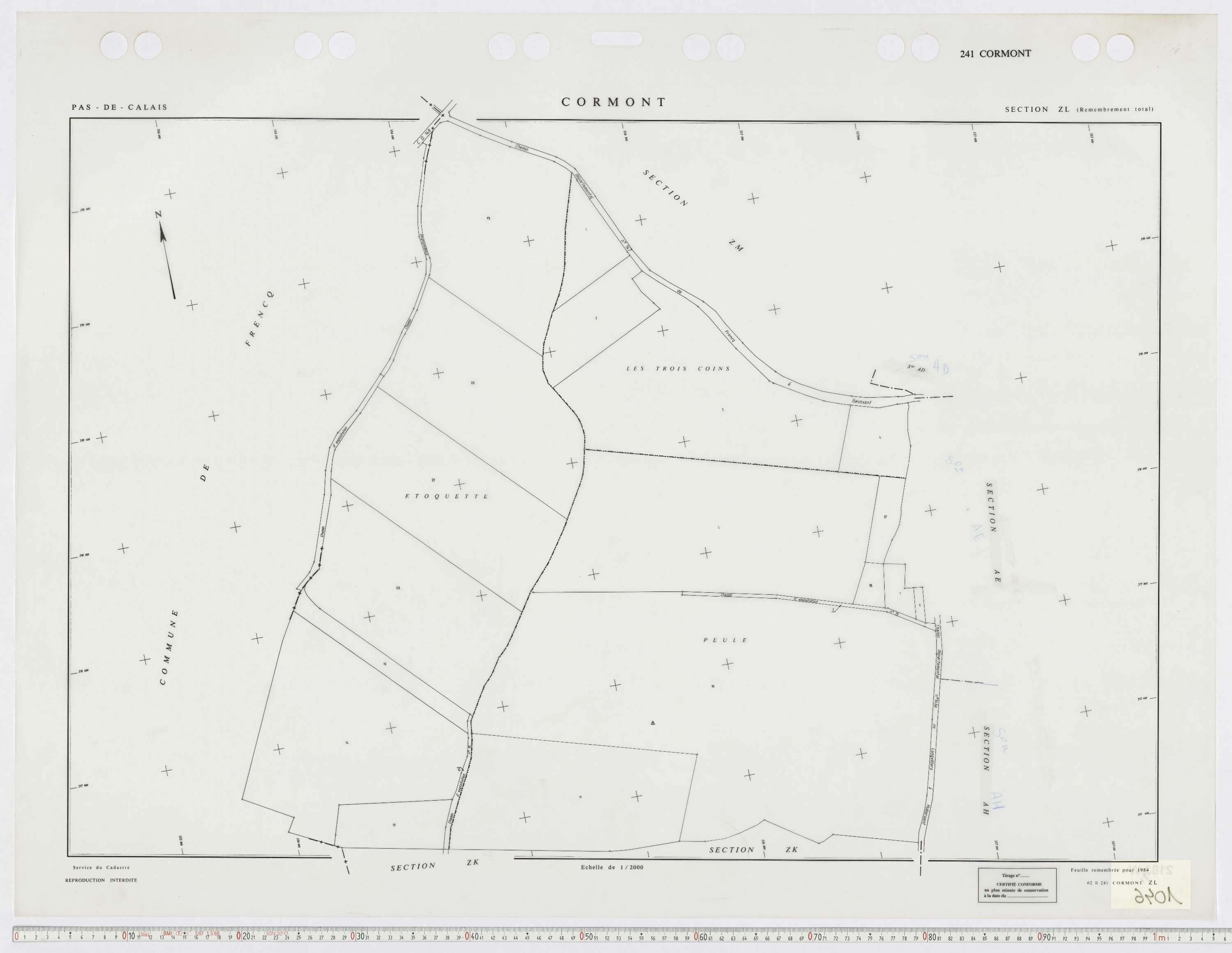 Cormont - Section ZL.