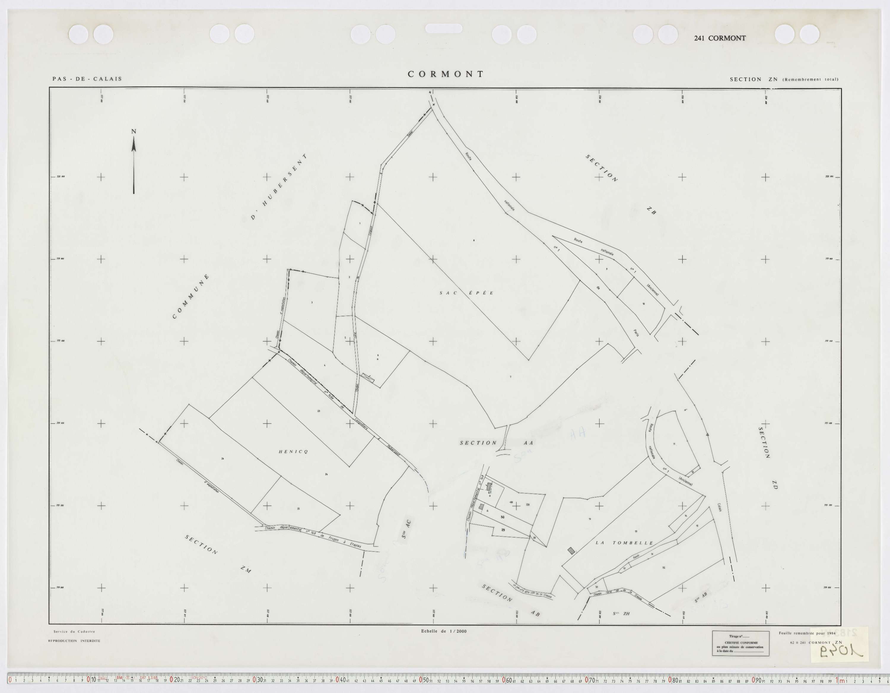 Cormont - Section ZN.