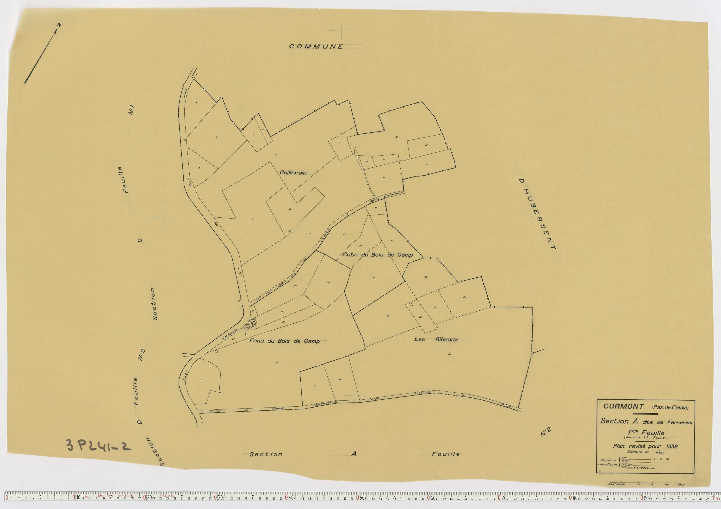 Cormont - Section A, feuille 1.