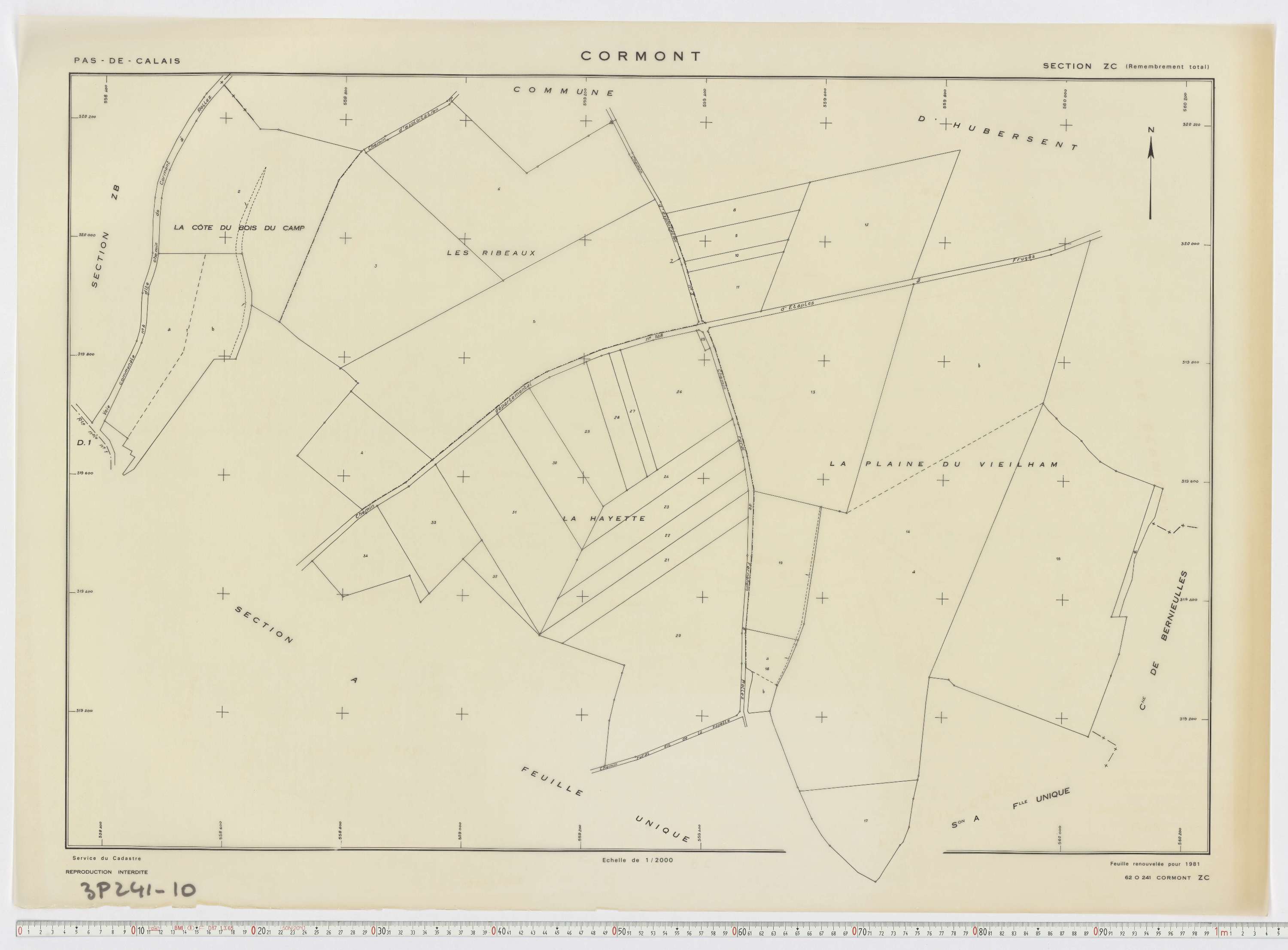 Cormont - Section ZC.