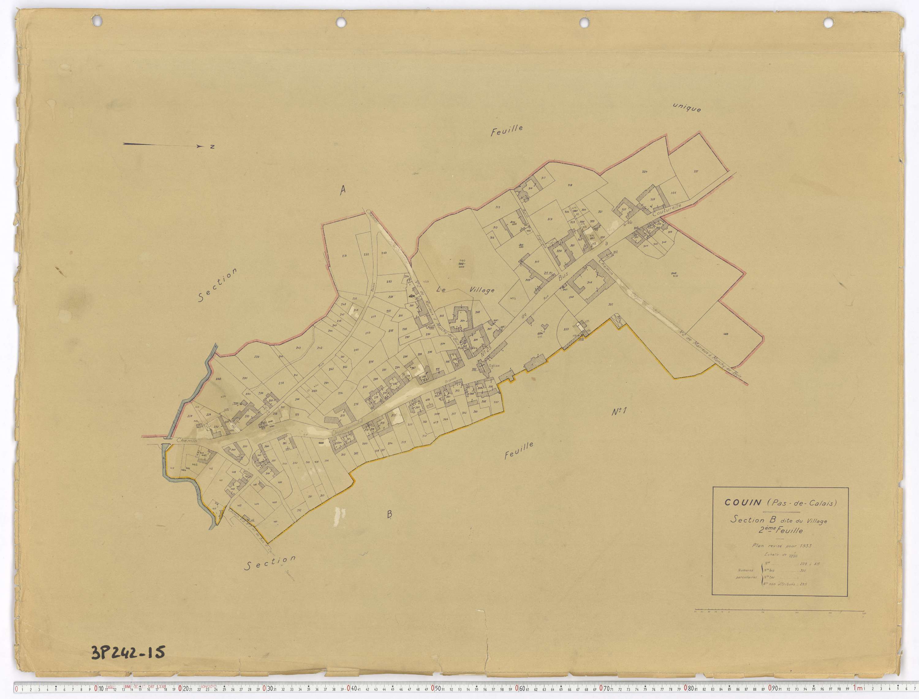 Couin - Section B, feuille 2.