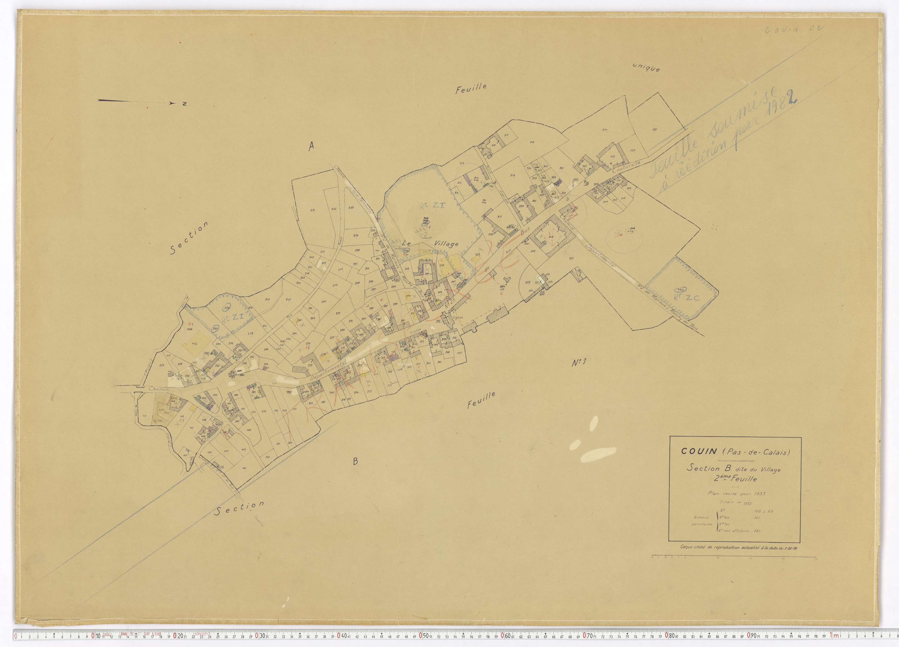 Couin - Section B, feuille 2.