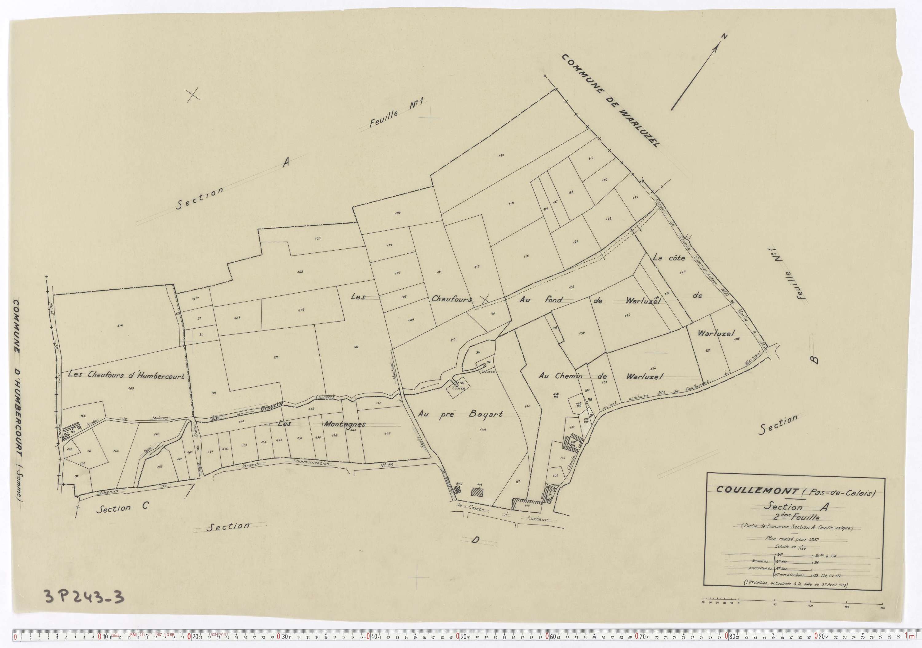 Coullemont - Section A, feuille 2.