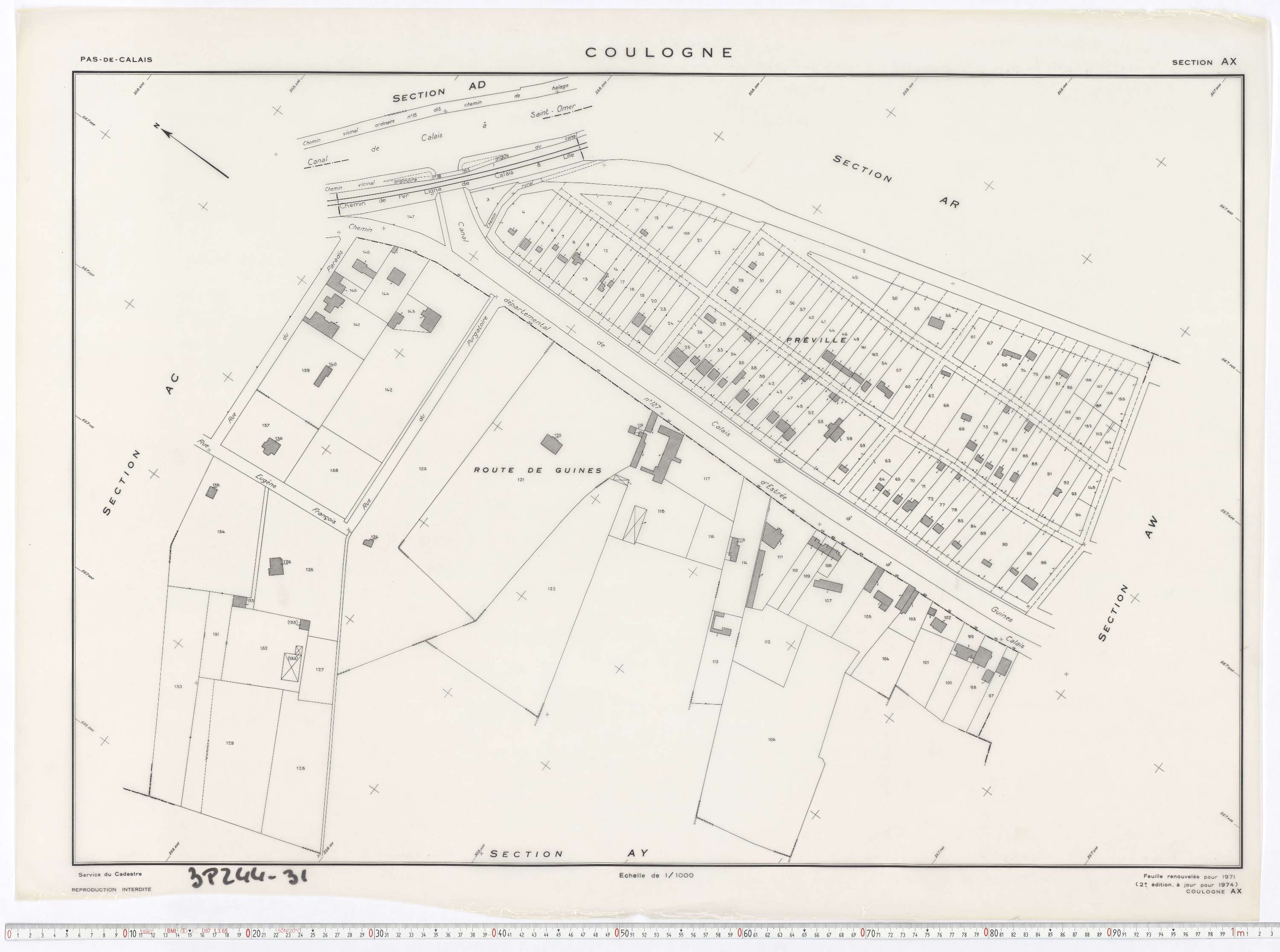 Coulogne - Section AX.