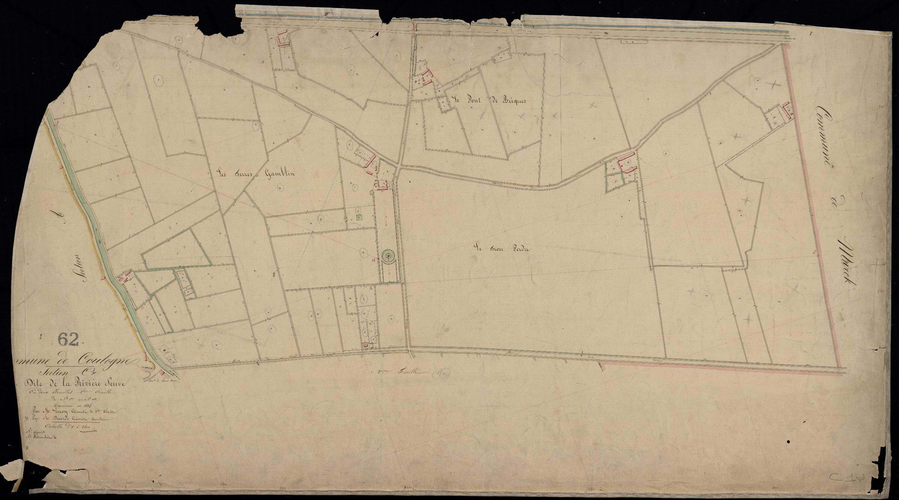 Coulogne - Section C, 1re feuille
