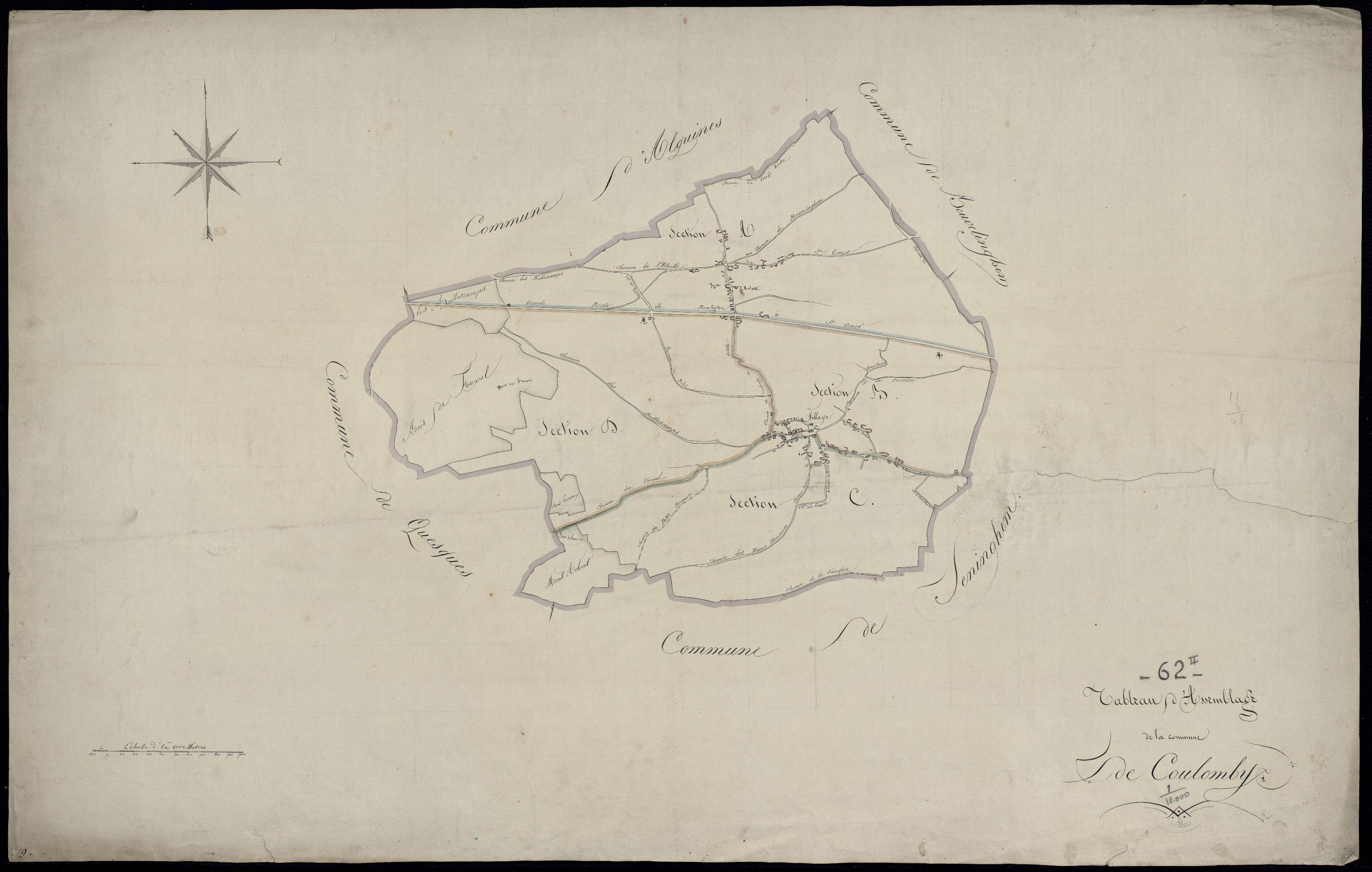 Coulomby - Tableau d'assemblage
