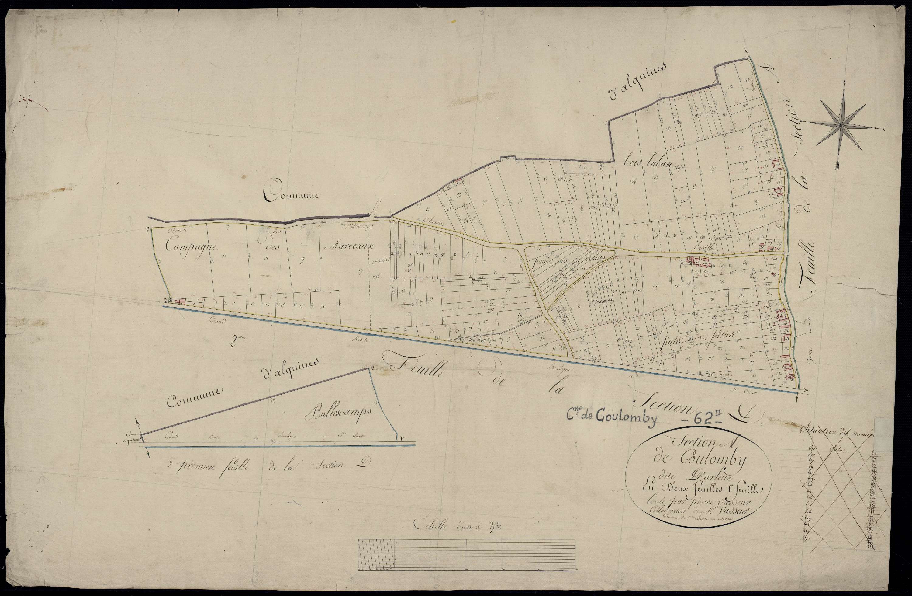Coulomby - Section A, 1re feuille