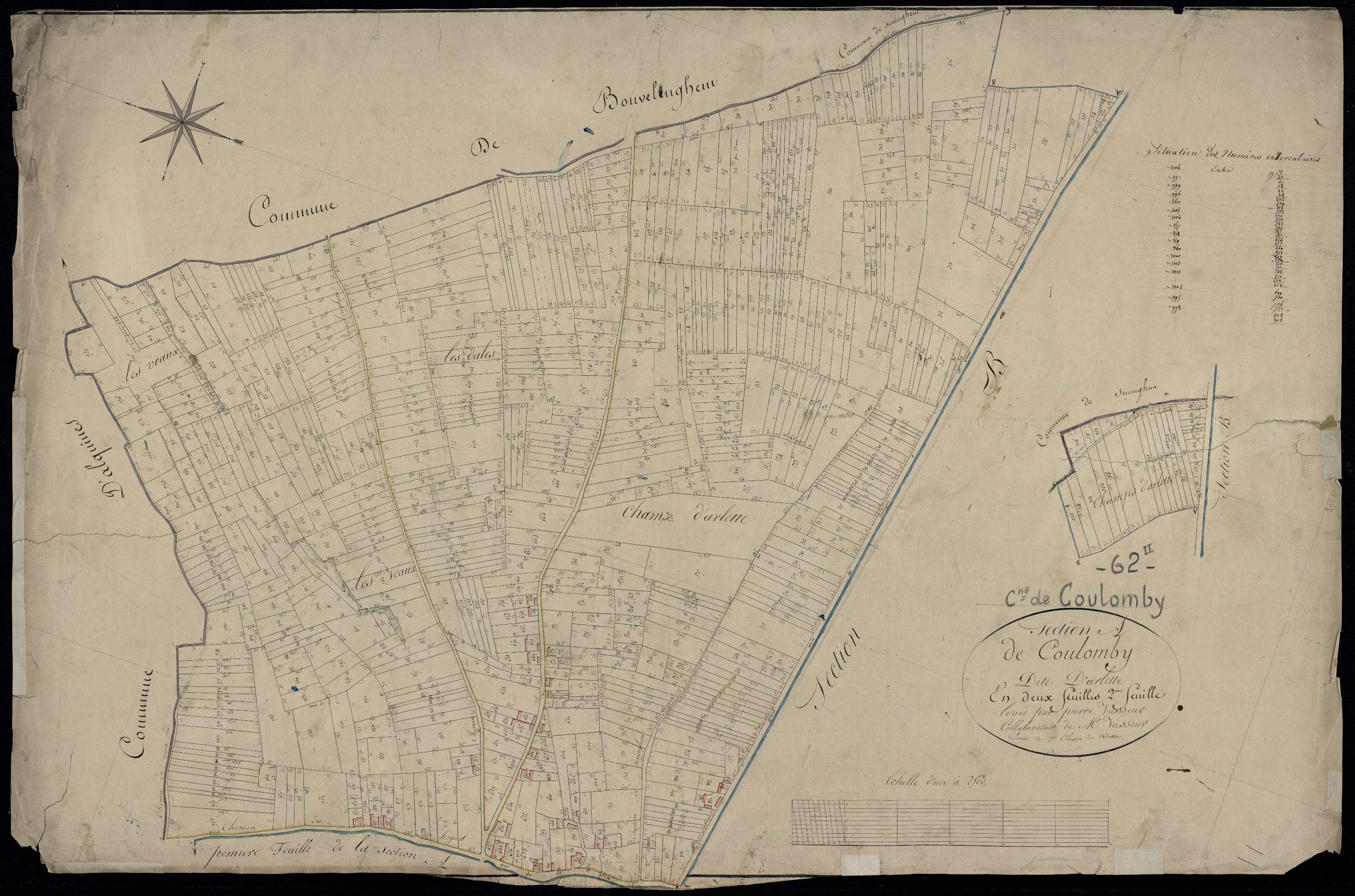 Coulomby - Section A, 2e feuille