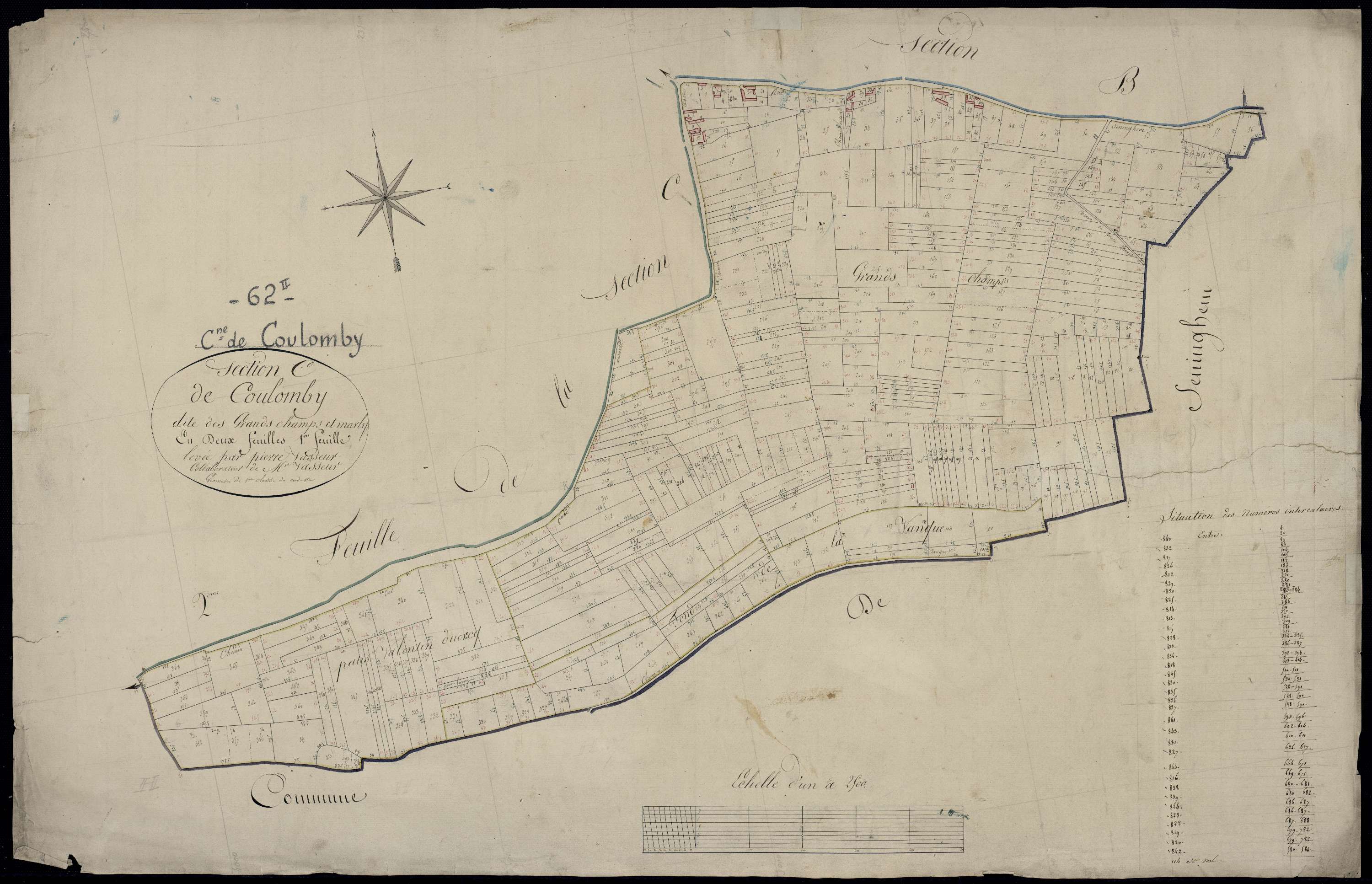 Coulomby - Section C, 1re feuille