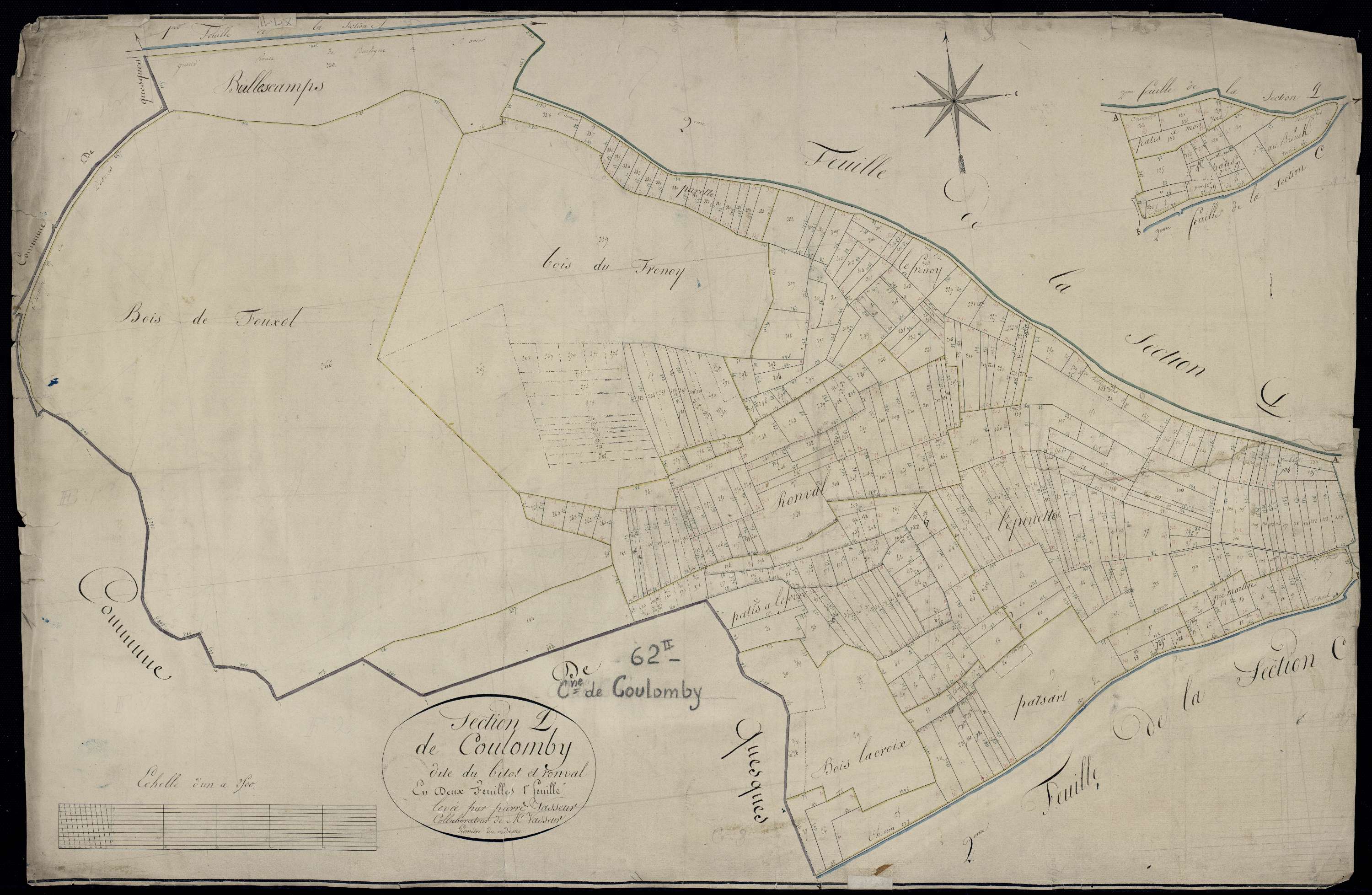 Coulomby - Section D, 1re feuille