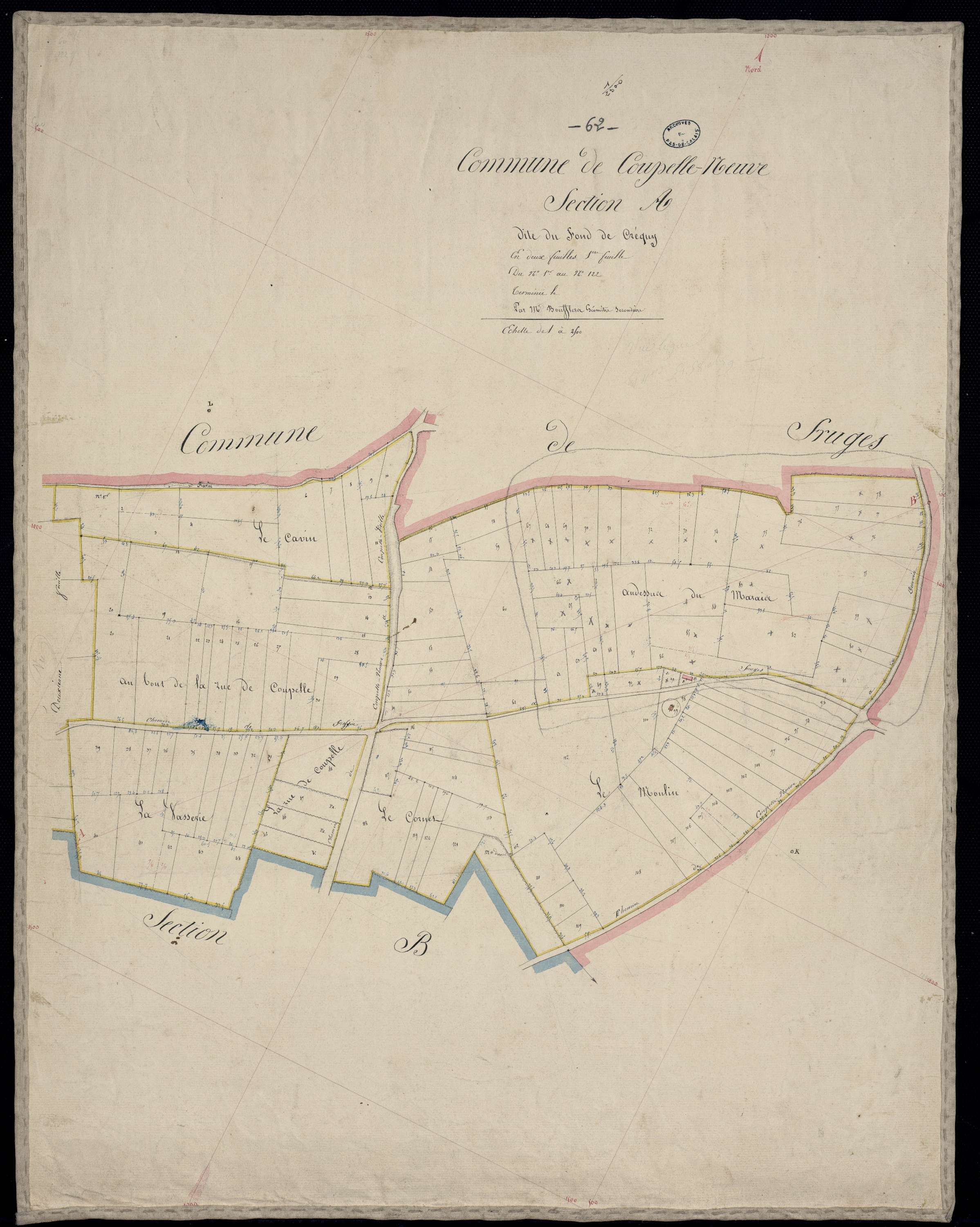 Coupelle-Neuve - Section A, 1re feuille