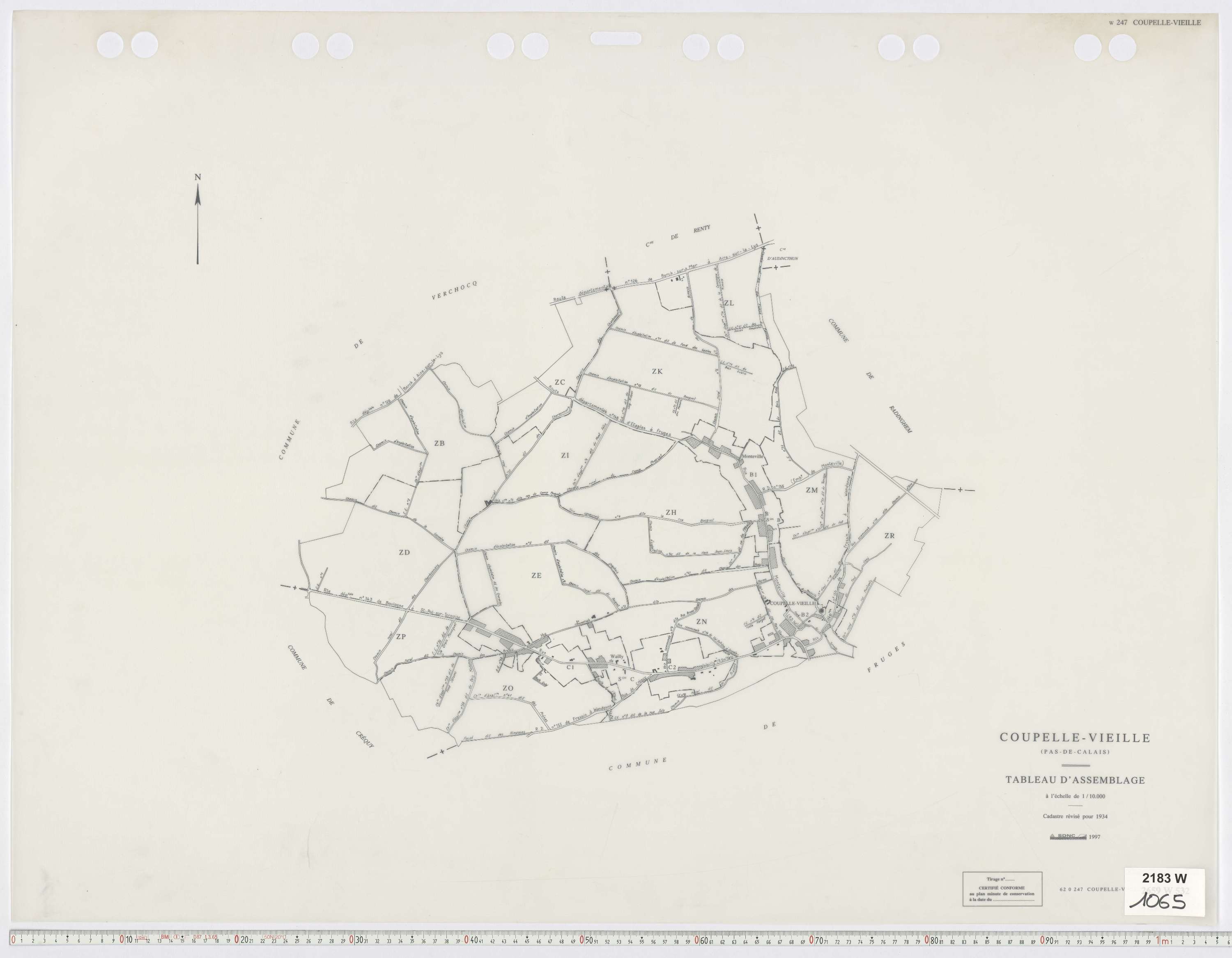 Coupelle-Vieille - Tableau d'assemblage.