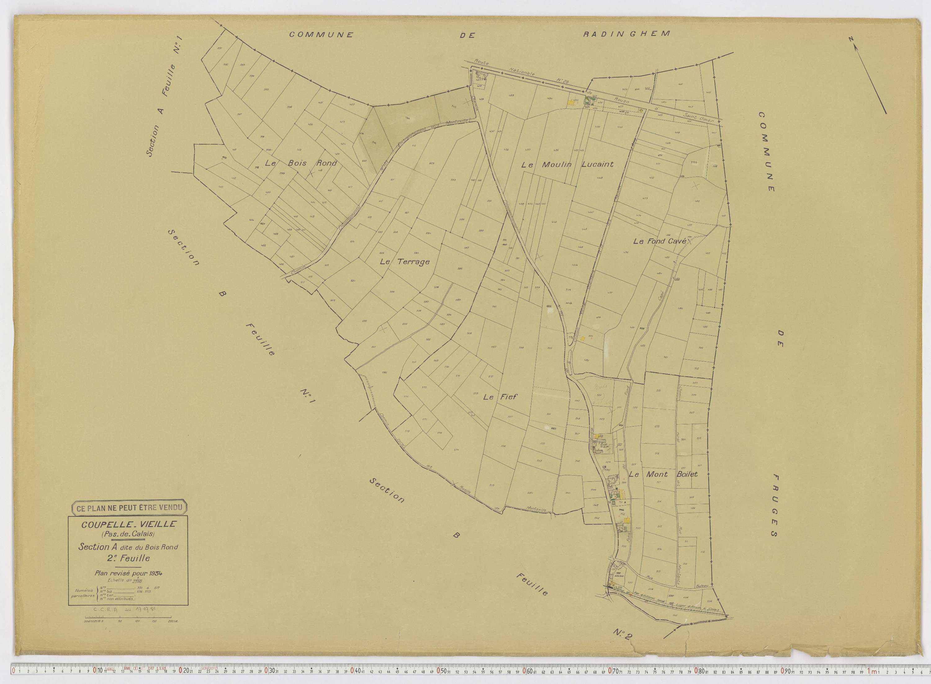 Coupelle-Vieille - Section A, feuille 2.