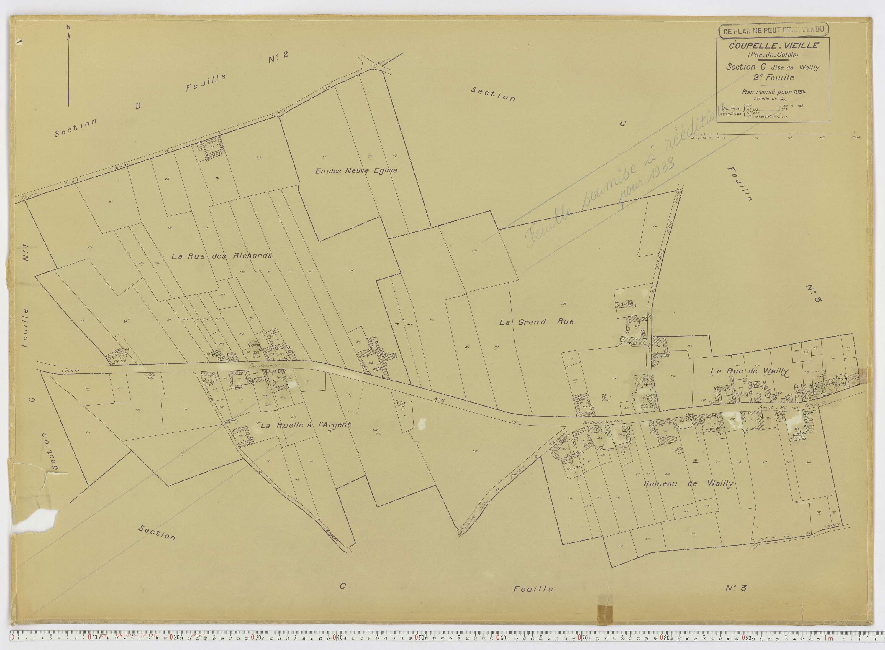 Coupelle-Vieille - Section C, feuille 2.
