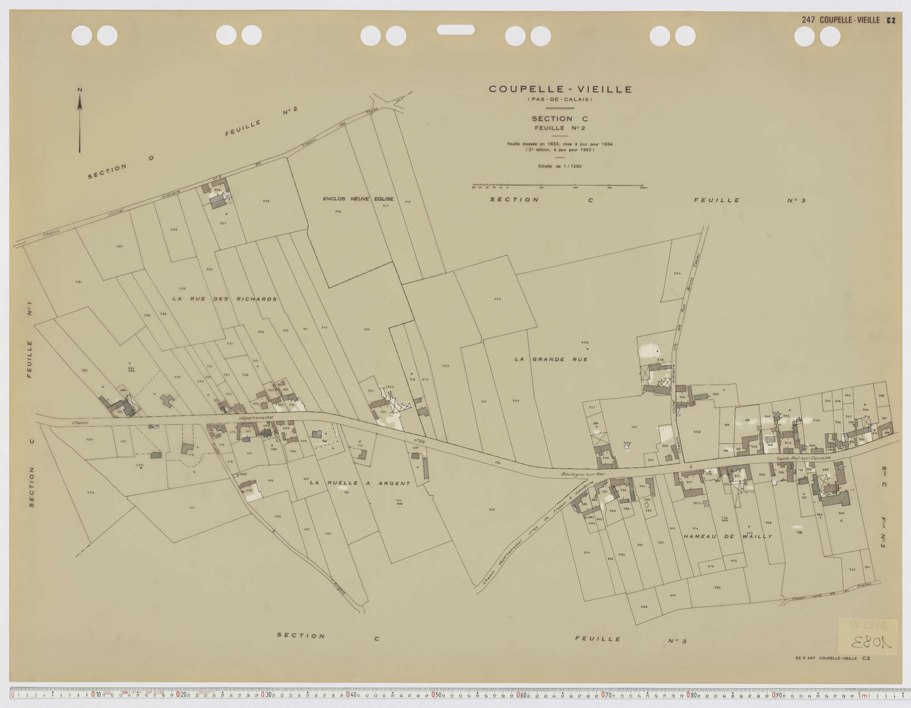 Coupelle-Vieille - Section C, feuille 2.