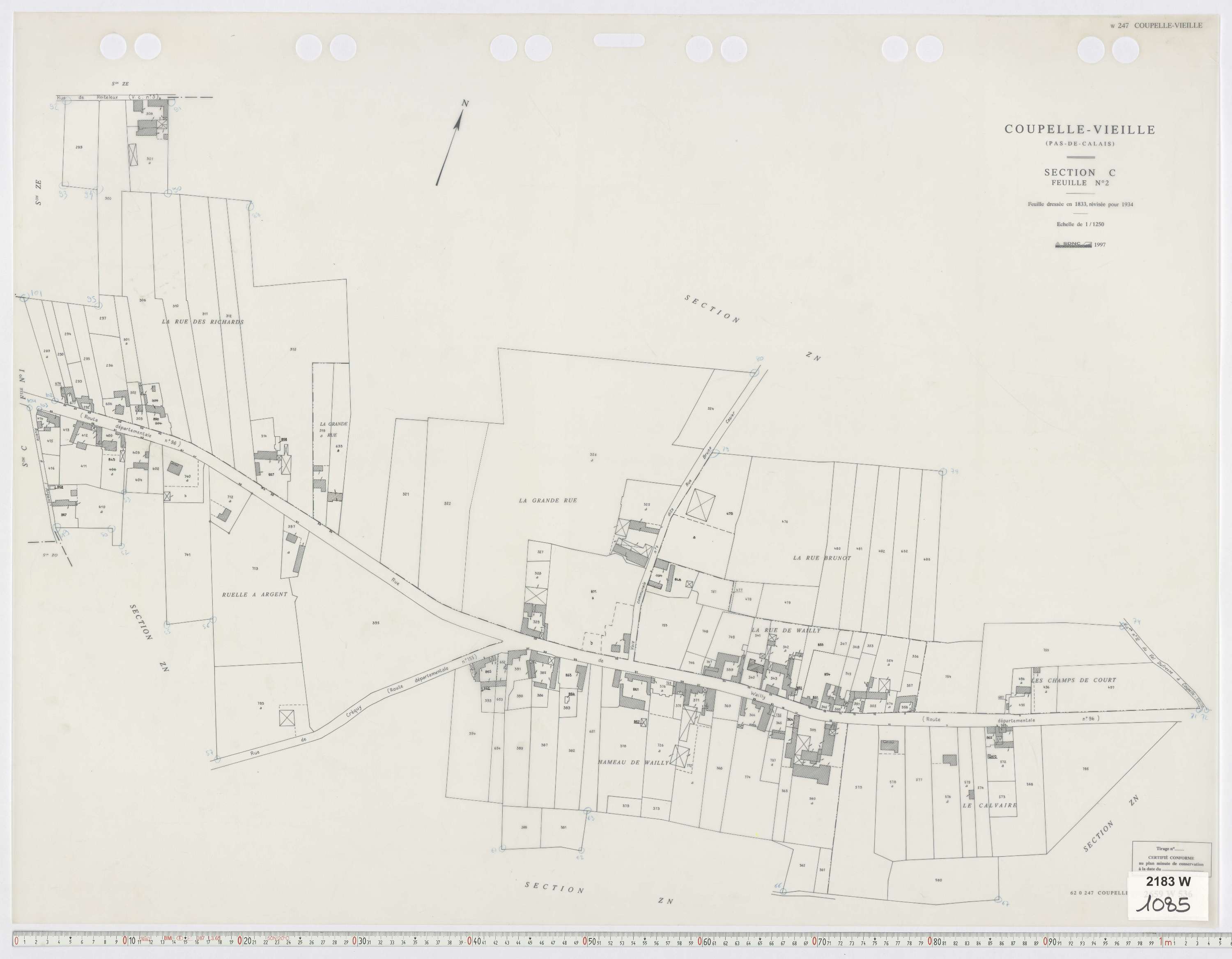 Coupelle-Vieille - Section C, feuille 2.