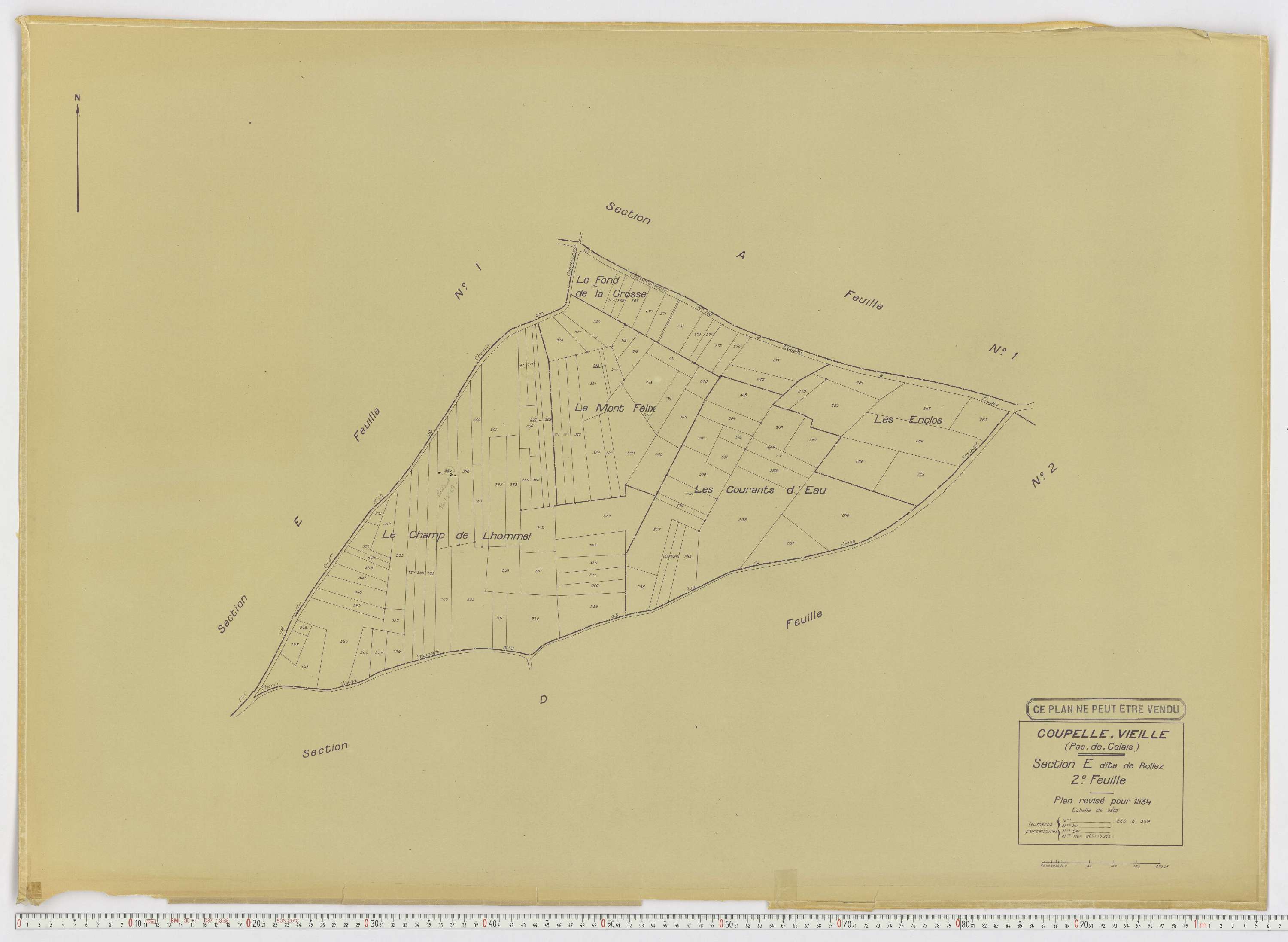 Coupelle-Vieille - Section E, feuille 2.