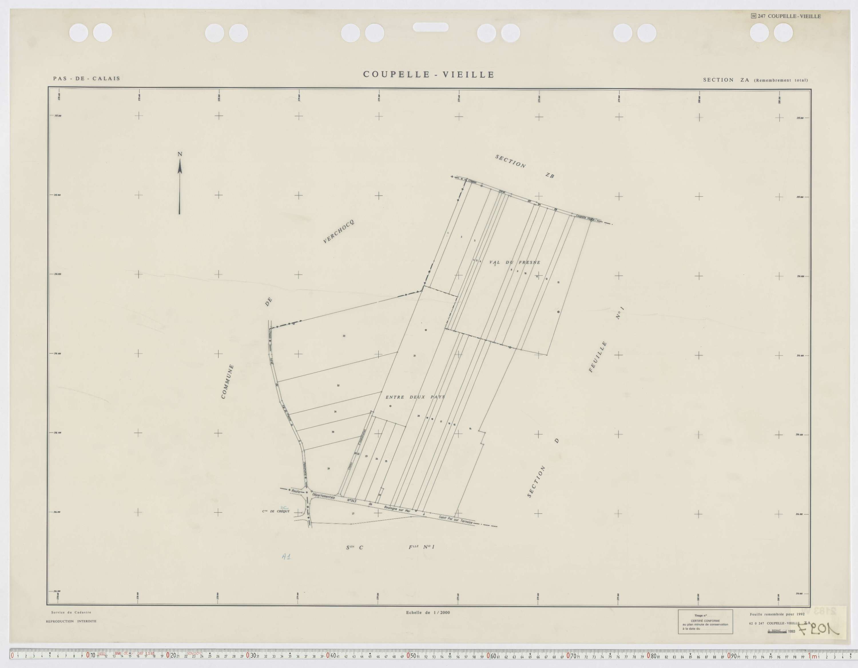 Coupelle-Vieille - Section ZA.