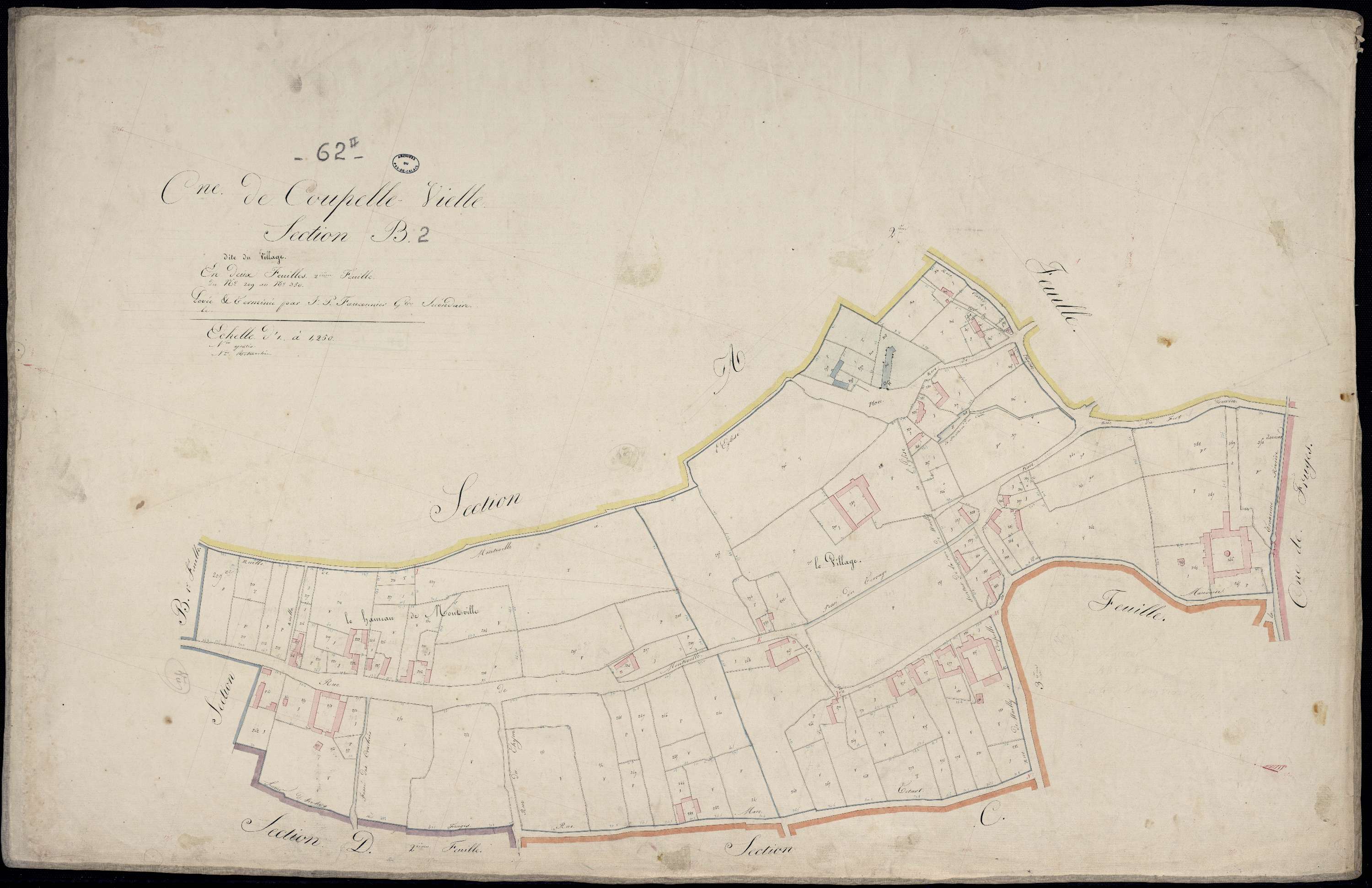 Coupelle-Vieille - Section B, 2e feuille