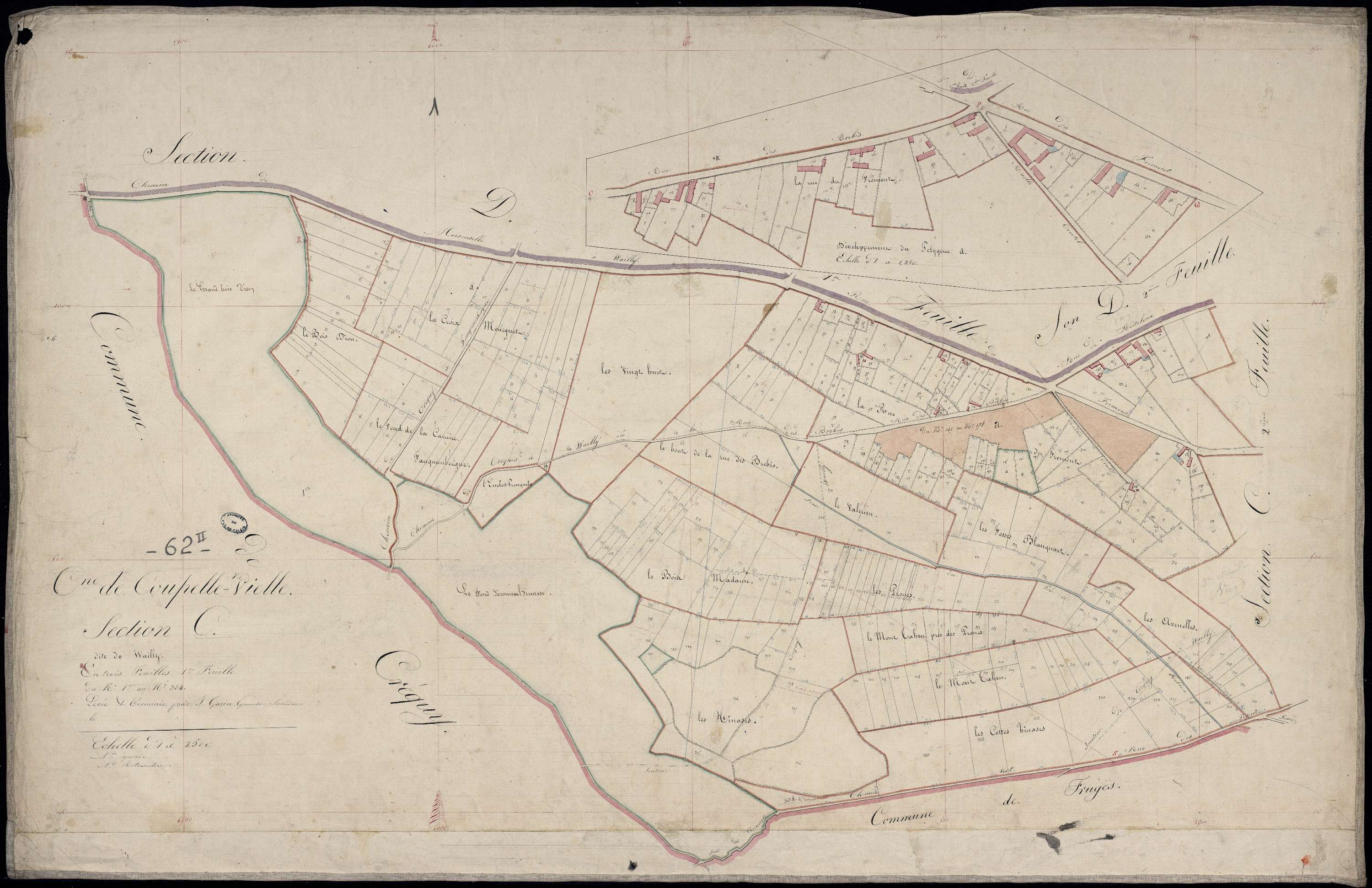 Coupelle-Vieille - Section C, 1re feuille