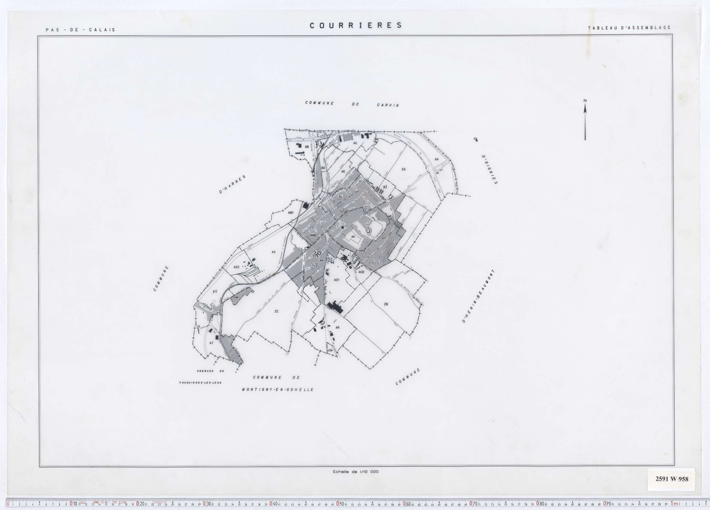 Courrières - Tableau d'assemblage.