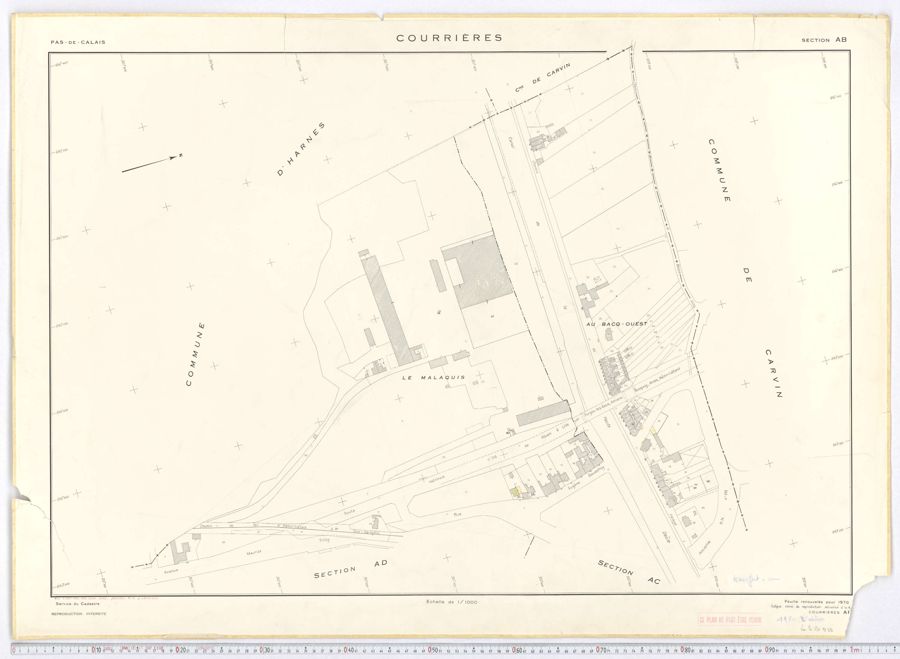 Courrières - Section AB.