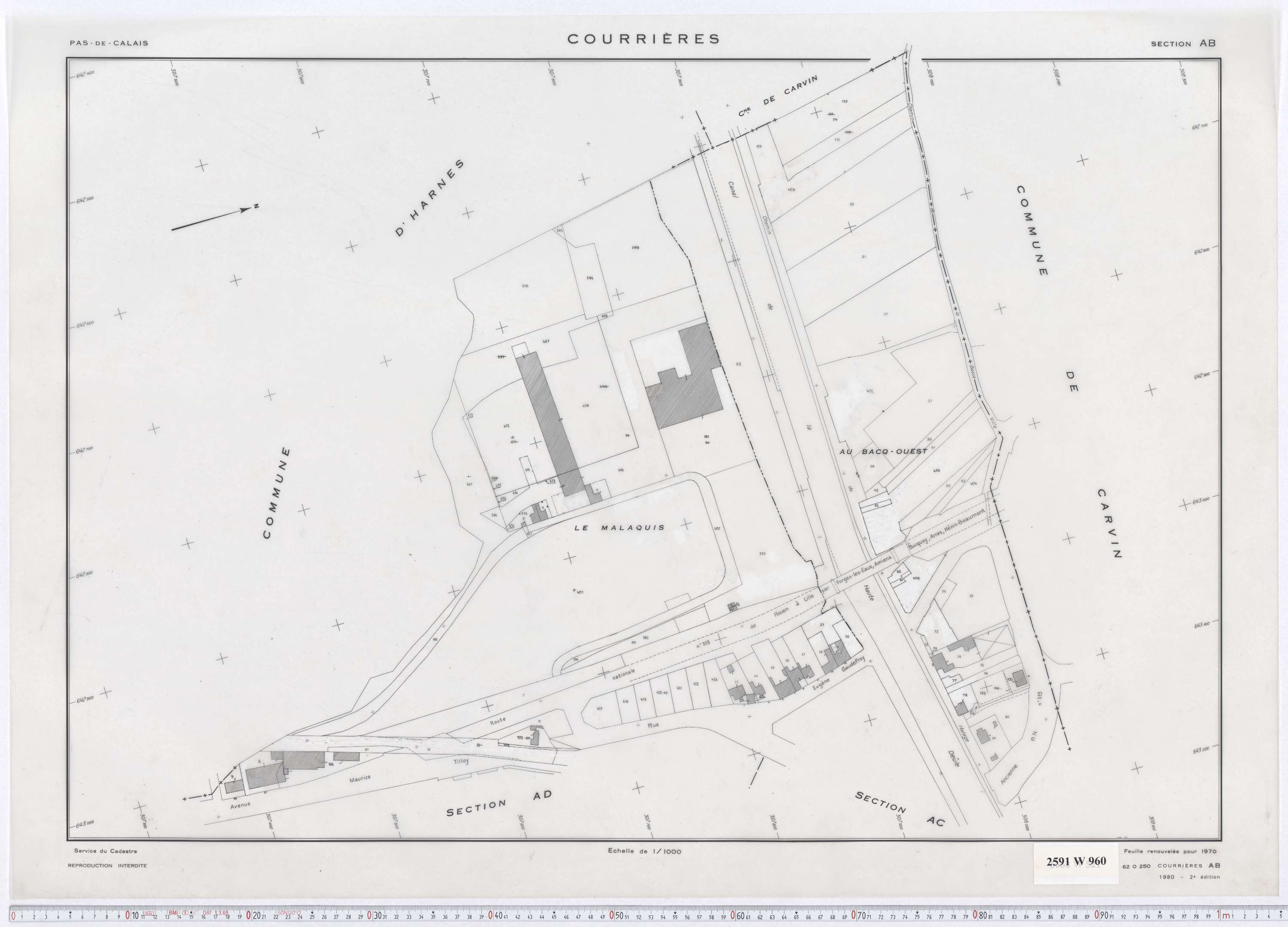 Courrières - Section AB.